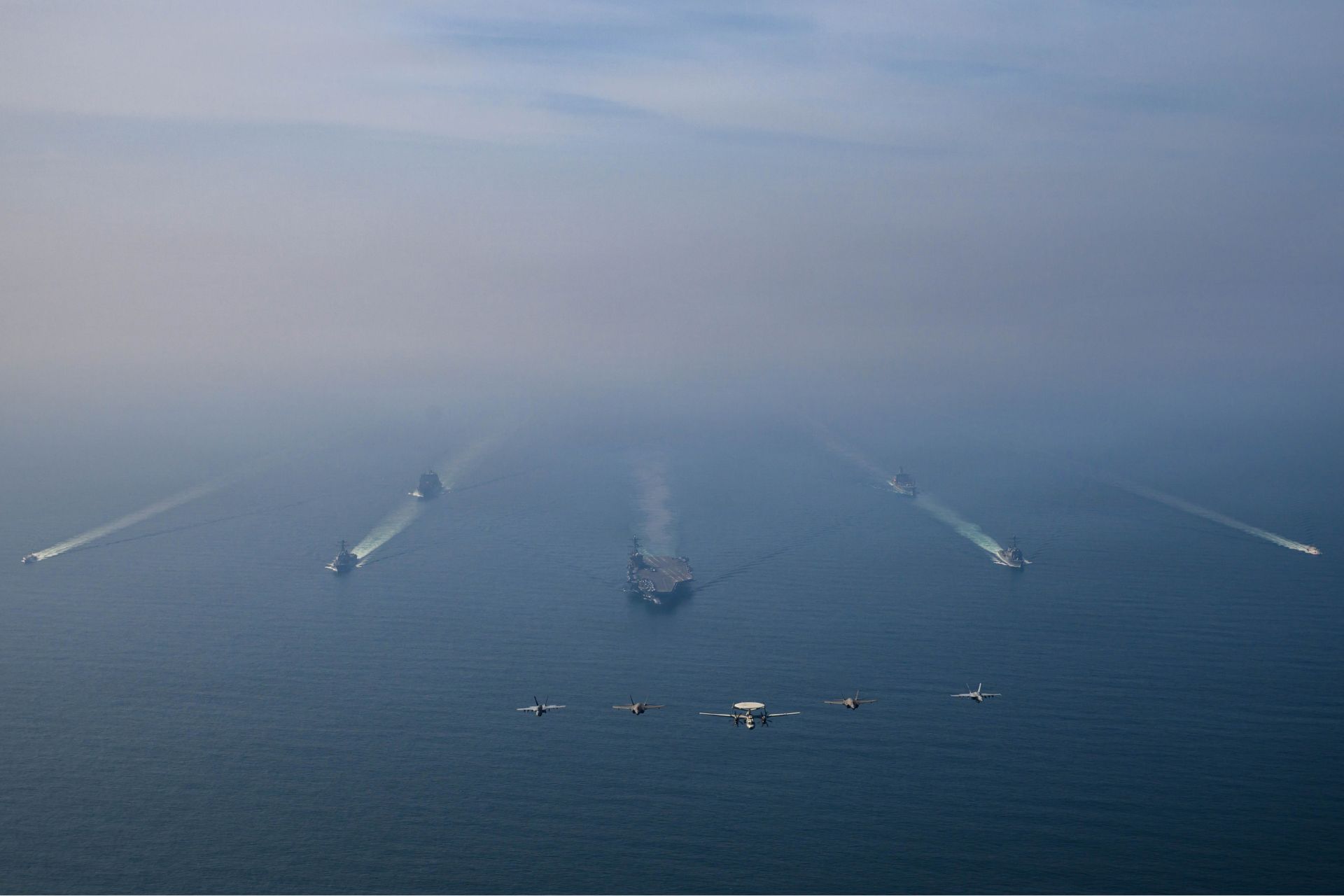 U.S. Positions Massive Naval and Air Power Across Middle East in Full-Scale Iran Deterrence Posture