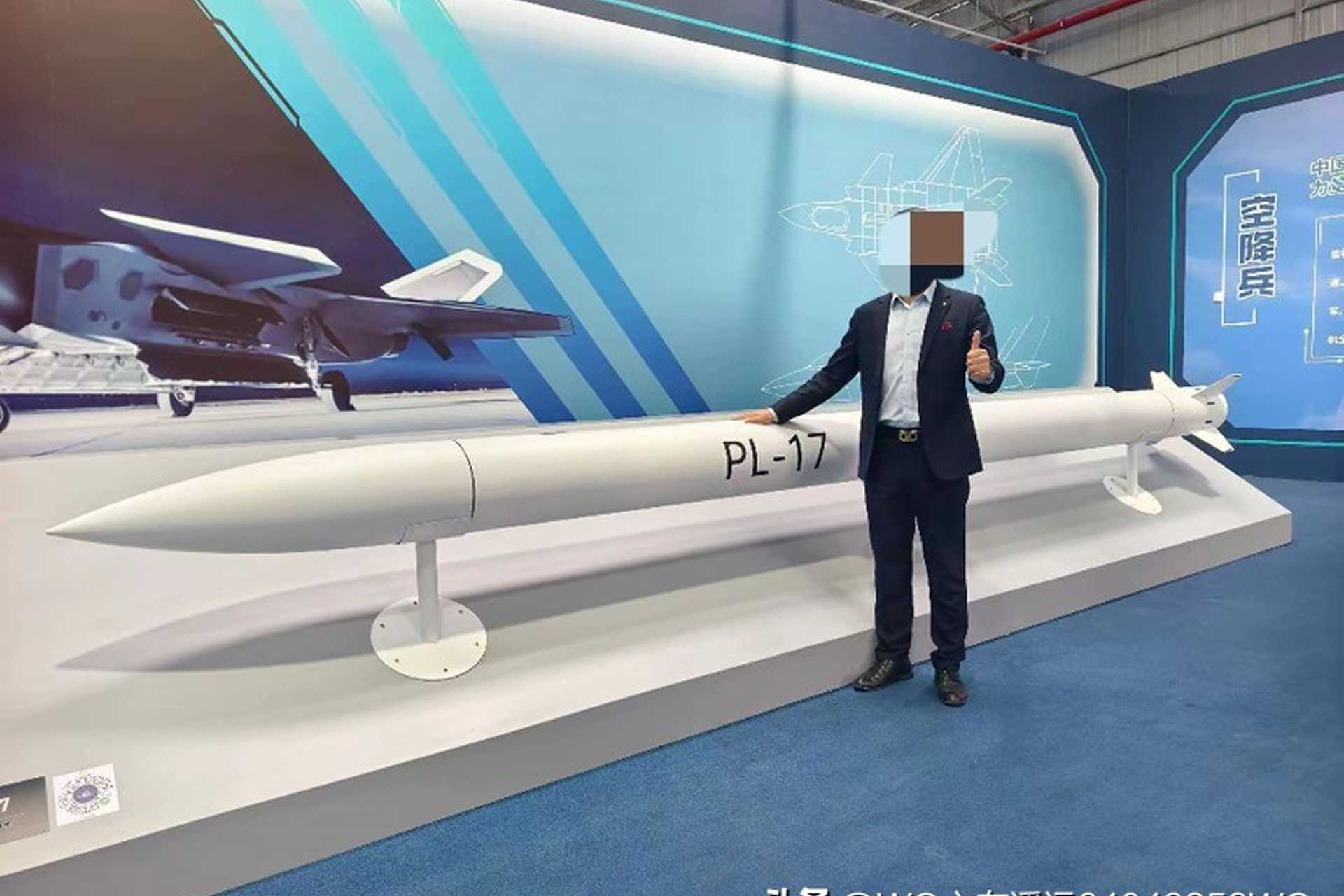 China's PL-17 long-range air-to-air missile appears in first close-up view