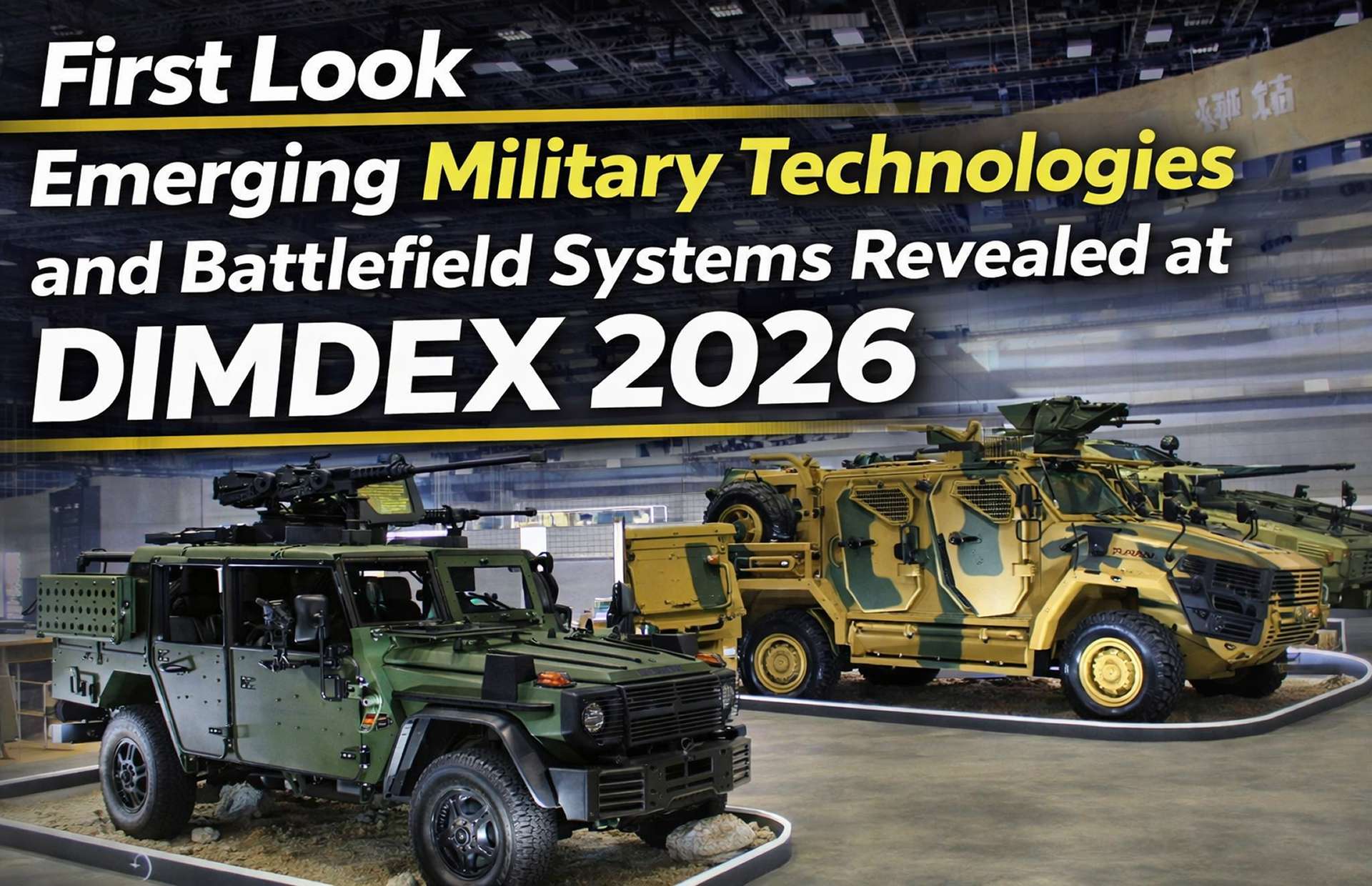 First Look Emerging Military Technologies and Battlefield Systems Revealed at DIMDEX 2026