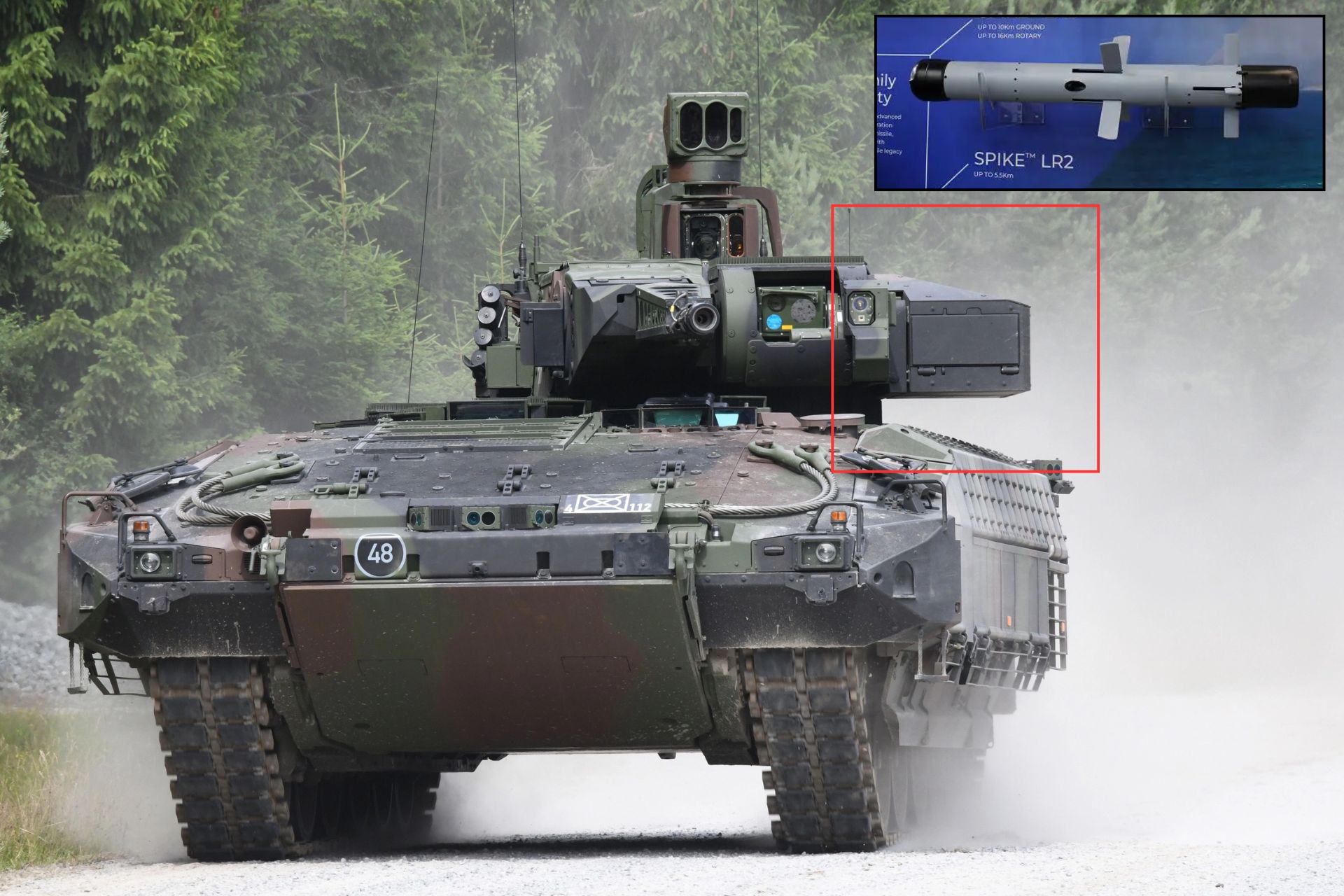 Germany to Equip 200 Puma Infantry Fighting Vehicles with Israeli MELLS Spike LR Missiles