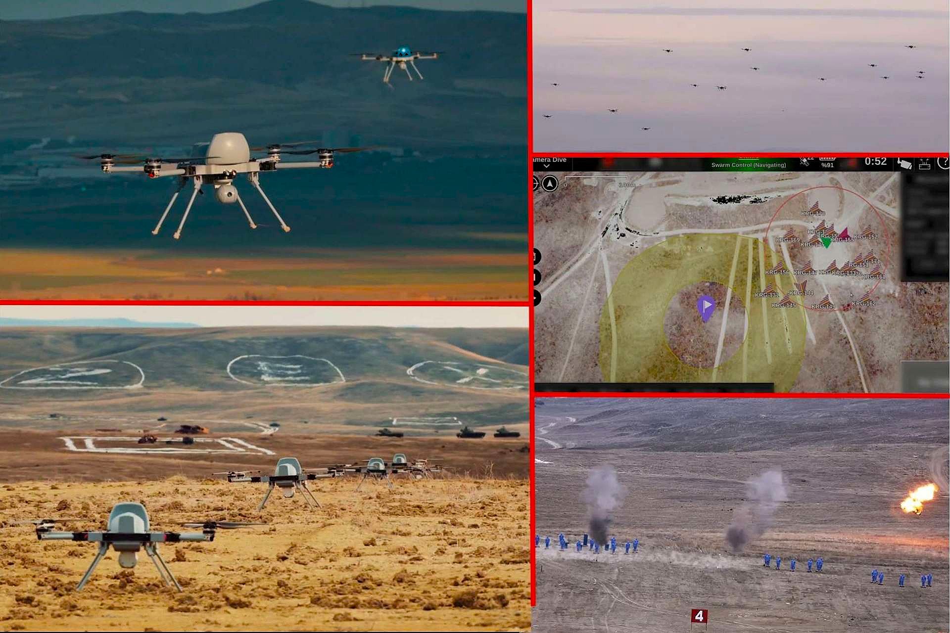 STM Executes Türkiye’s First Live-Fire Drone Swarm Using 20 KARGU Loitering Munitions