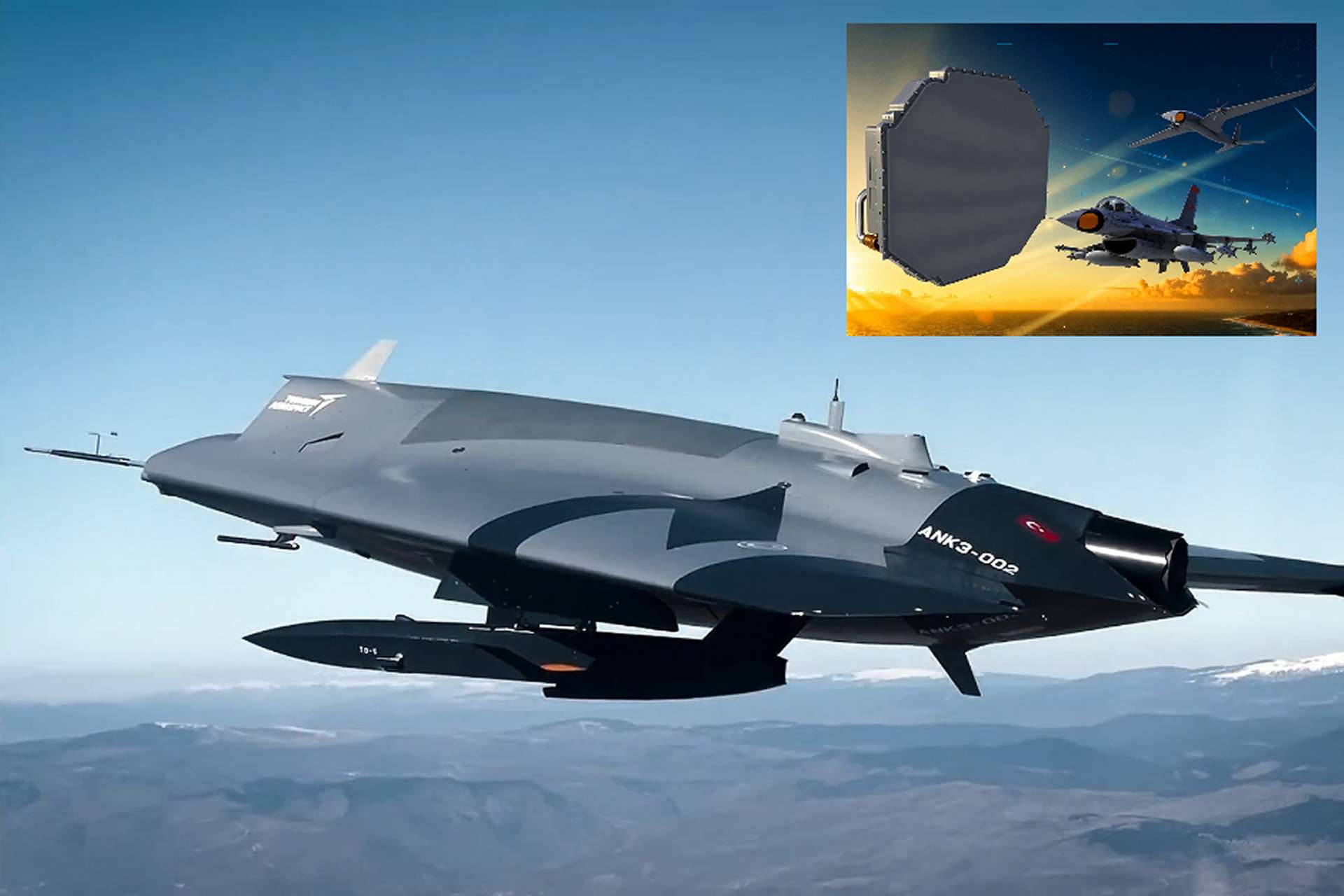 Türkiye's ANKA III Stealth Drone Set to Gain Air-to-Air Strike Role With MURAD AESA Radar Integra...