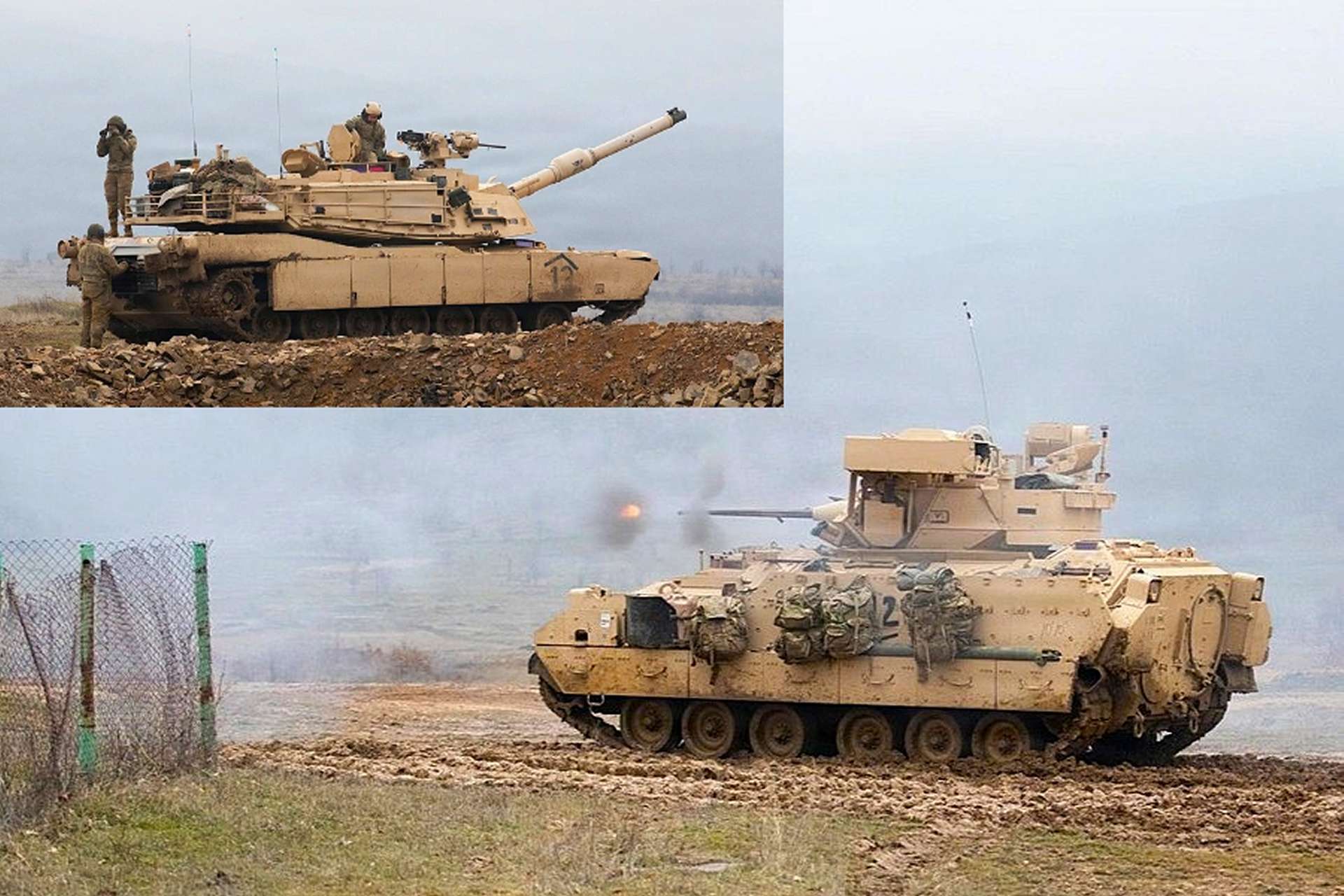 U.S. Army Deploys Abrams Tanks and M2A3 Bradley IFVs in Combined Arms Live-Fire Exercise in Bulgaria