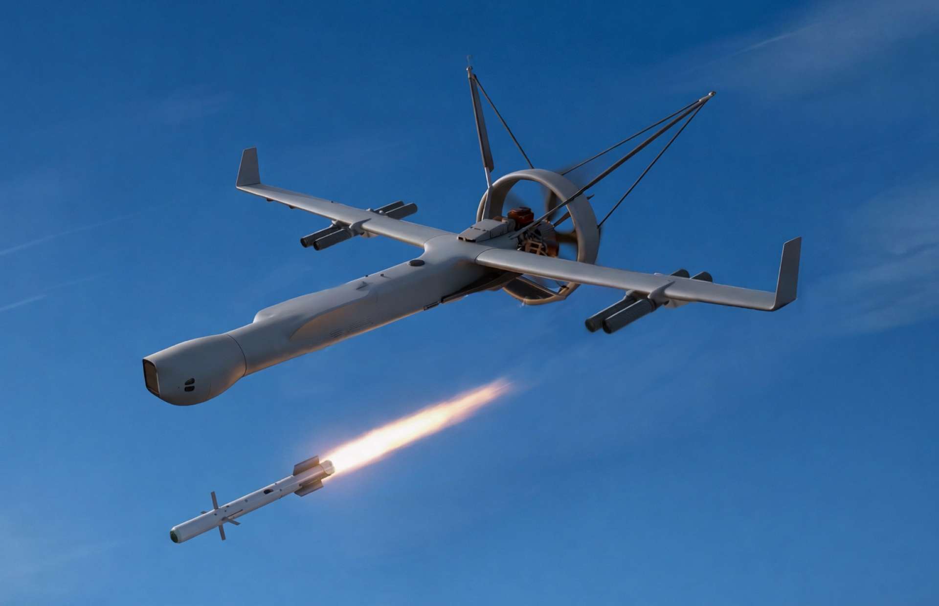 U.S. V-BAT Vertical-Takeoff Drone Armed With South Korean Guided Missiles