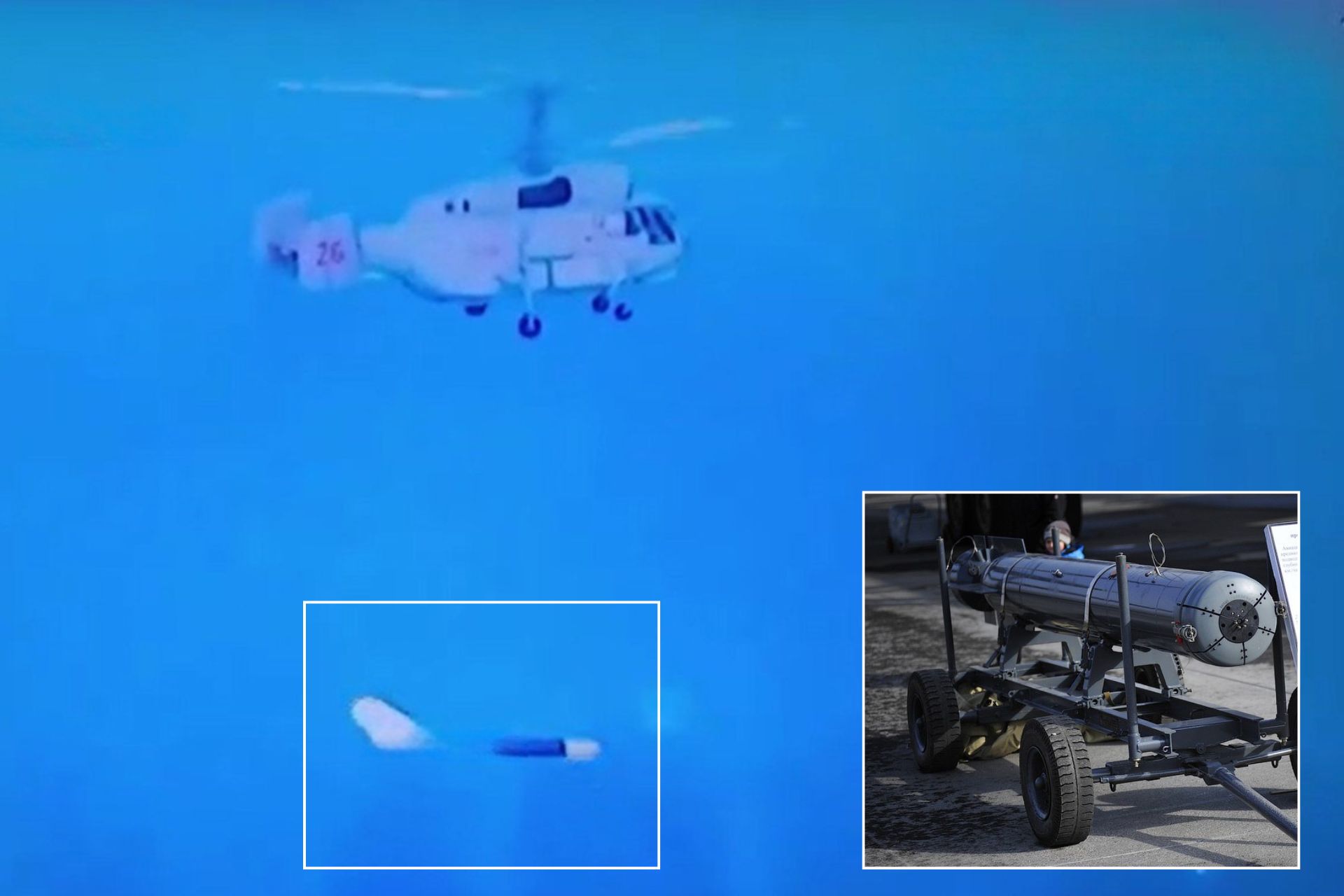 Vietnam Navy Ka-28 Helicopters Fire APRP-2 Missile During Anti-Submarine Drill