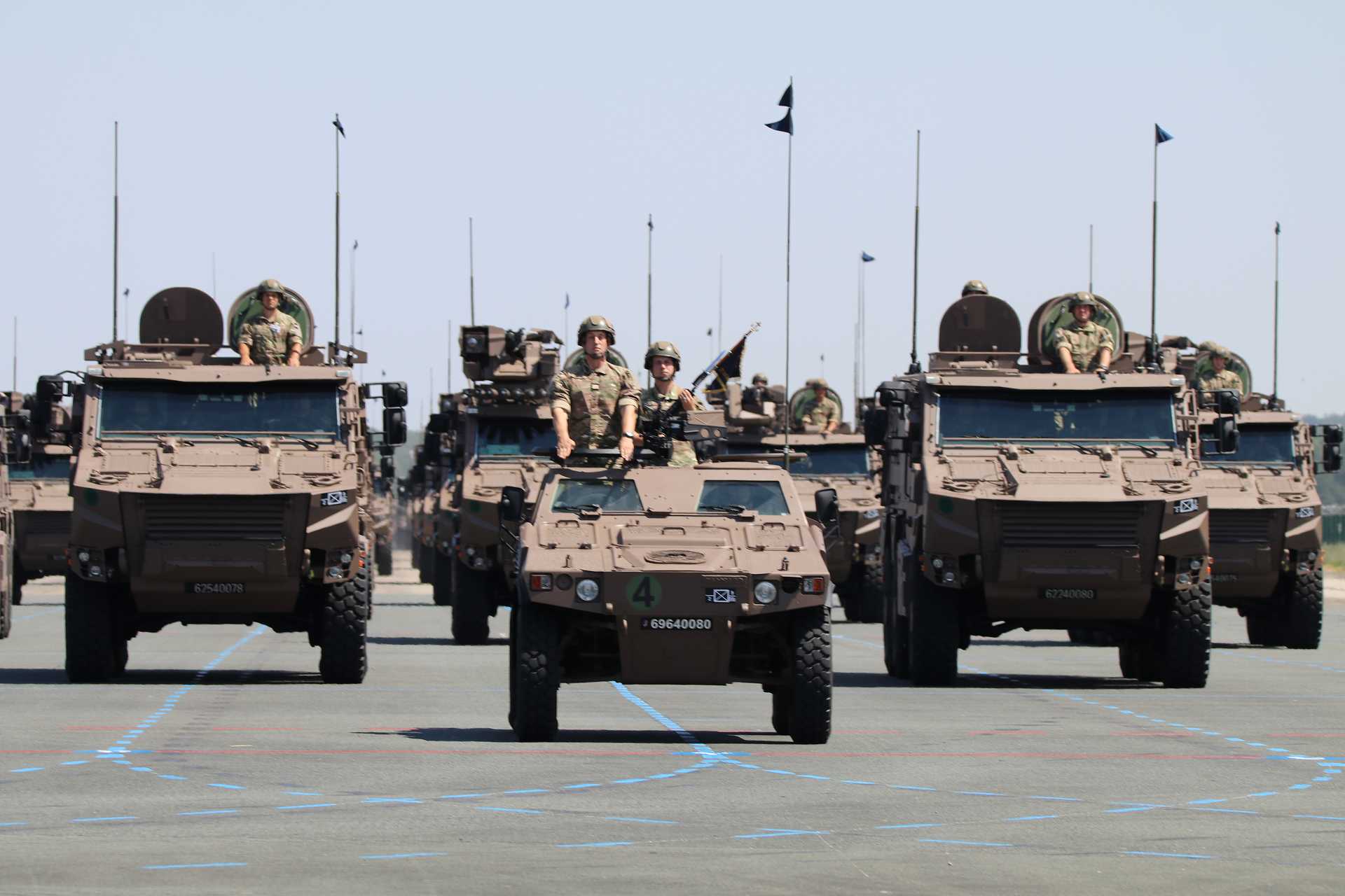 The French Army's motorized column during the 2026 Bastille Day parade highlights a new generation of networked combat capabilities, including Griffon armored personnel carriers, Jaguar reconnaissance vehicles and CAESAR self-propelled howitzers. (Picture source: Army Recognition Group)