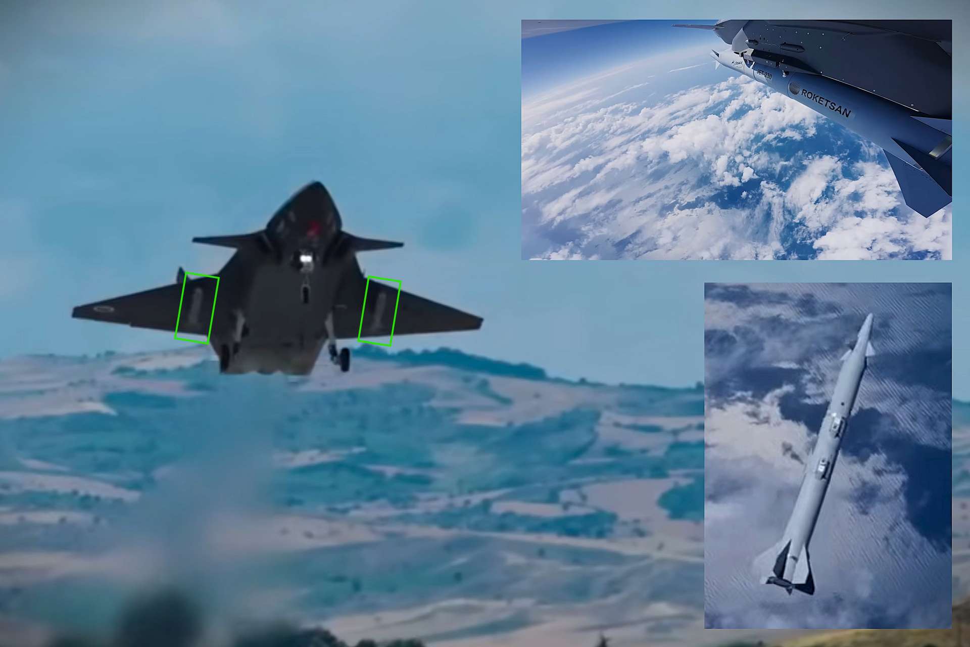 Baykar’s KIZILELMA S2 struck a maritime target from more than 120 kilometers using ROKETSAN’s JET-230 supersonic missile, advancing Türkiye’s sovereign unmanned deep-strike capability (Picture Source: Baykar / Edited By Army Recognition Group)