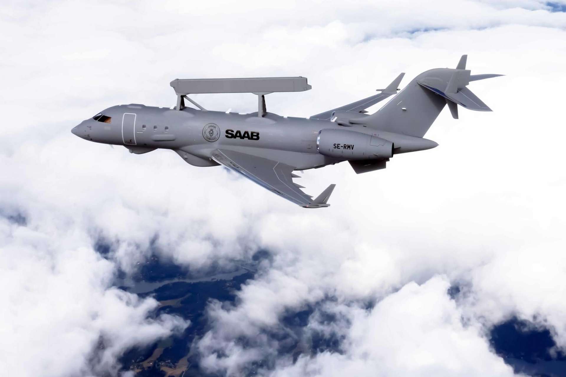 NATO has selected Saab’s GlobalEye airborne early warning and control aircraft to replace its aging E-3A AWACS fleet, adding long-range air, maritime, and ground surveillance capabilities for future Alliance deterrence and command-and-control missions (Picture source: Saab).