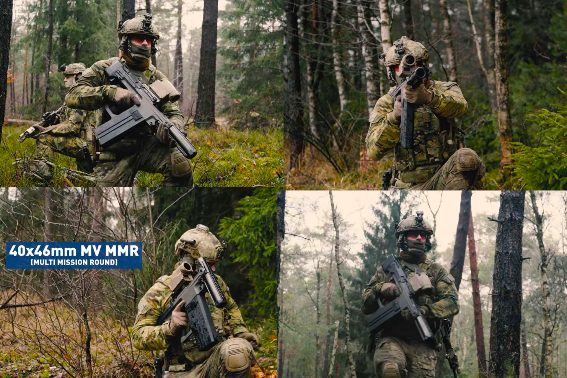 Rheinmetall’s new HAMMR is a magazine-fed 40mm precision grenadier system built to deliver programmable airburst effects against troops behind cover, light vehicles and small drones (Picture Source: Rheinmetall)