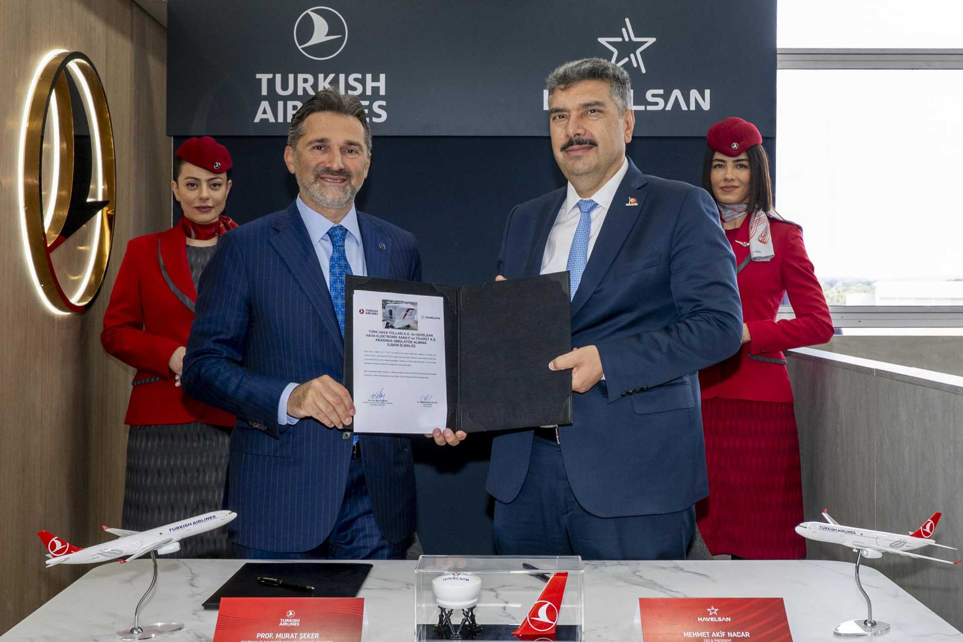 A Full Flight Simulator (FFS) fully replicates Turkish Airlines' aircraft, including the cockpit, motion, and outside visuals, whereas a Flight Training Device (FTD) reproduces the cockpit and aircraft systems but usually has no motion platform. (Picture source: Havelsan)