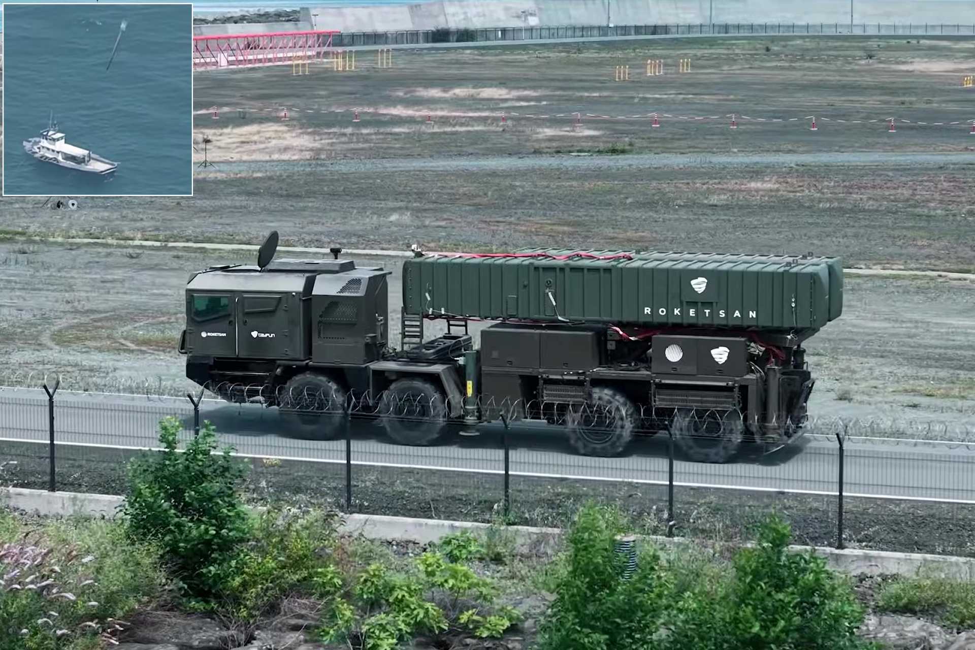 The Block-3 addresses the limitations of the Tayfun's earlier variants, which could not adapt to a ship that changes speed, course or position after launch, by adding a terminal seeker that can identify and track such targets in the final phase of flight. (Picture source: Roketsan)