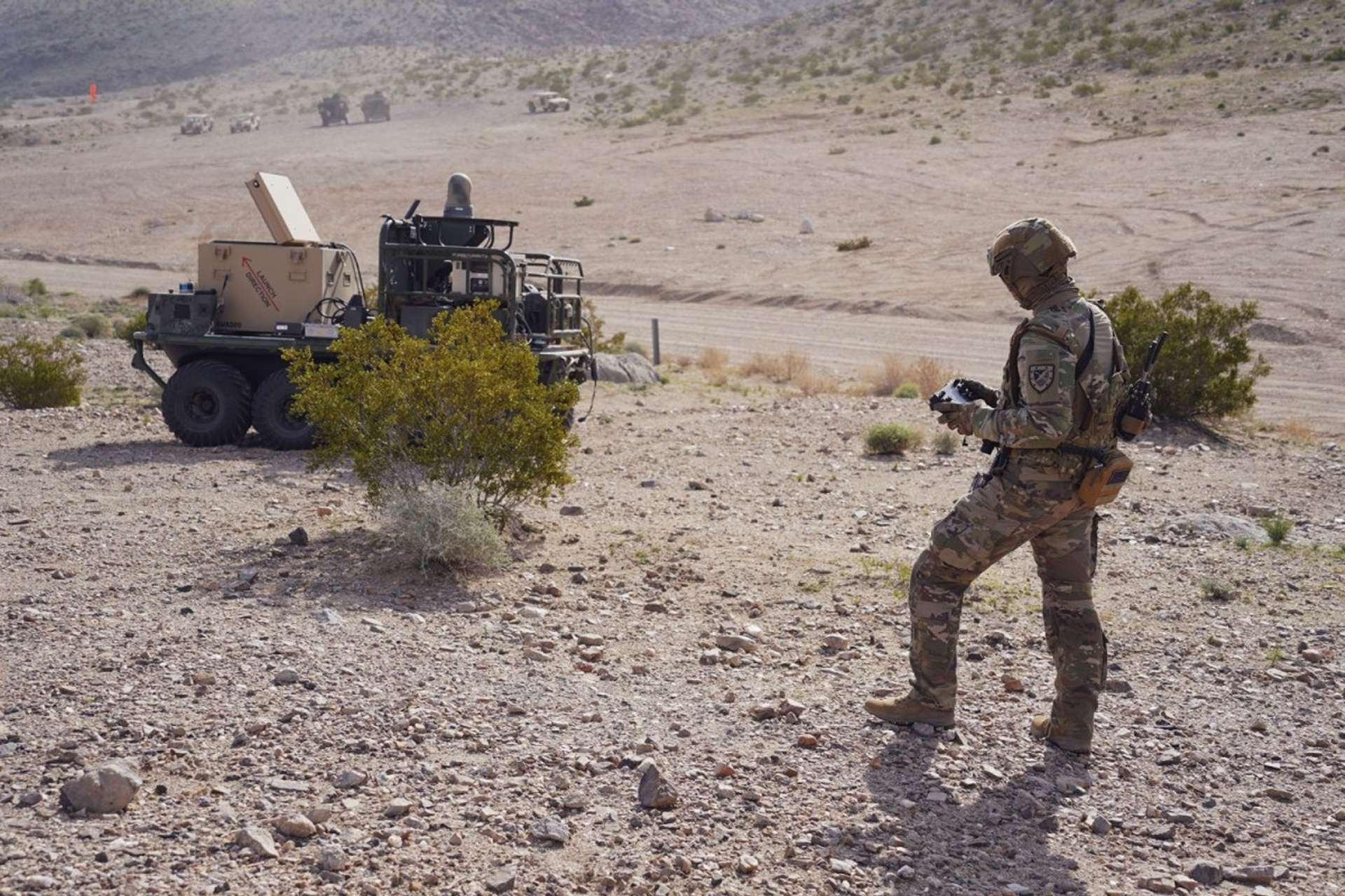 The U.S. Army’s Engineer Autonomous Breaching Capability program will test robotic vehicles designed to clear mines and battlefield obstacles while reducing soldier exposure during contested breaching operations (Picture source: U.S. DoW).