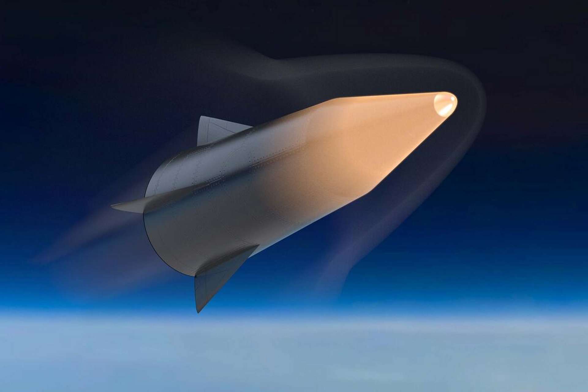 Illustrative view of a hypersonic glide vehicle. The UK’s £20 million Project Bowline programme will develop a Mach 5-plus target for testing air and missile defence sensors, command systems and interceptors; the vehicle’s final configuration has not been disclosed (Picture source: Leidos).