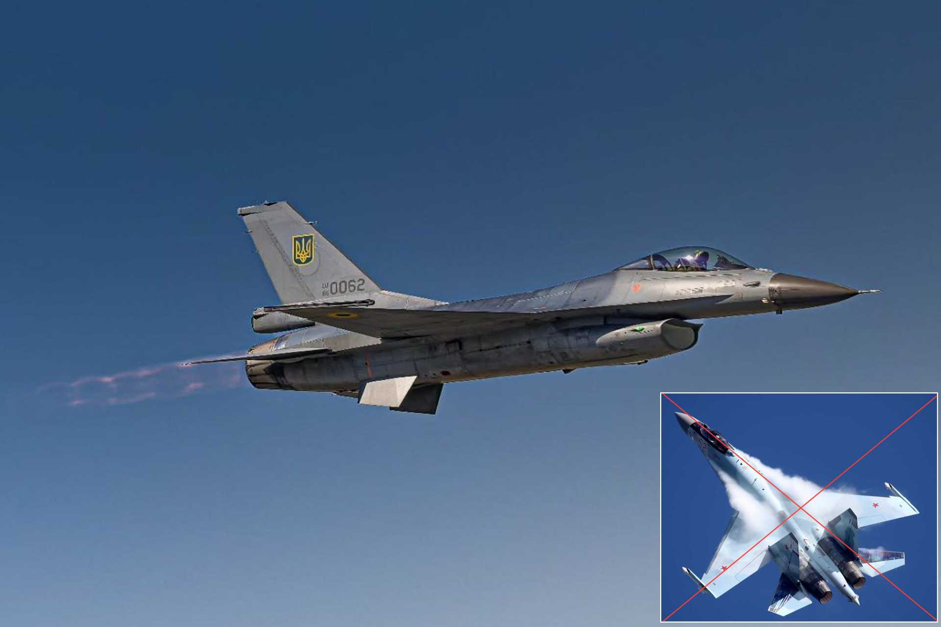 General Caine's testimony before the US Congress marks the first verified air-to-air victory for Ukraine's F-16 fleet against a Russian fighter jet. (Picture source: Ukrainian MoD and Vitaly Kuzmin)