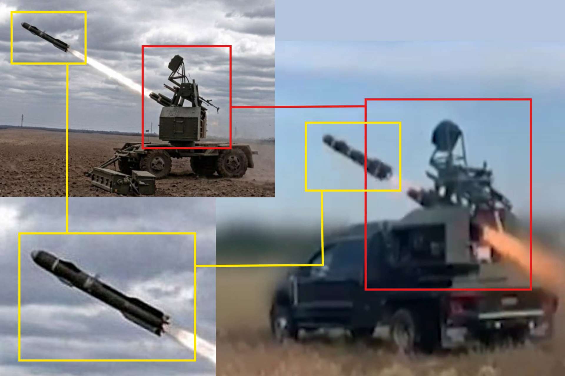 Unverified footage appears to show a Ukrainian truck-mounted STASH air defense system intercepting a Russian Shahed-series drone, possibly a jet-powered variant (Picture Source: Ukrainian Armed Forces / Social Media / Edited By Army Recognition Group)