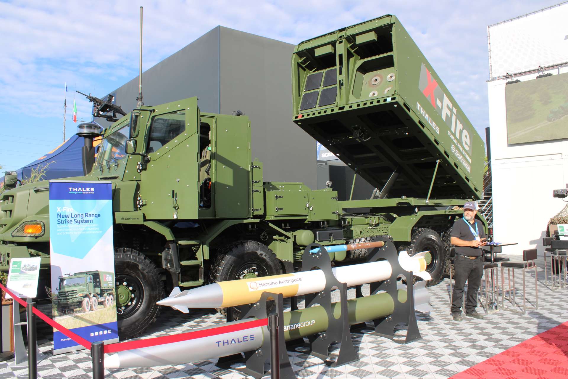Thales and Hanwha Aerospace signed an MoU at Eurosatory 2026 to integrate Chunmoo guided rockets and missiles with the French X-Fire multiple launch system, potentially giving European forces a mobile precision-strike capability from 30 km to 290 km (Picture source: Army Recognition Group).