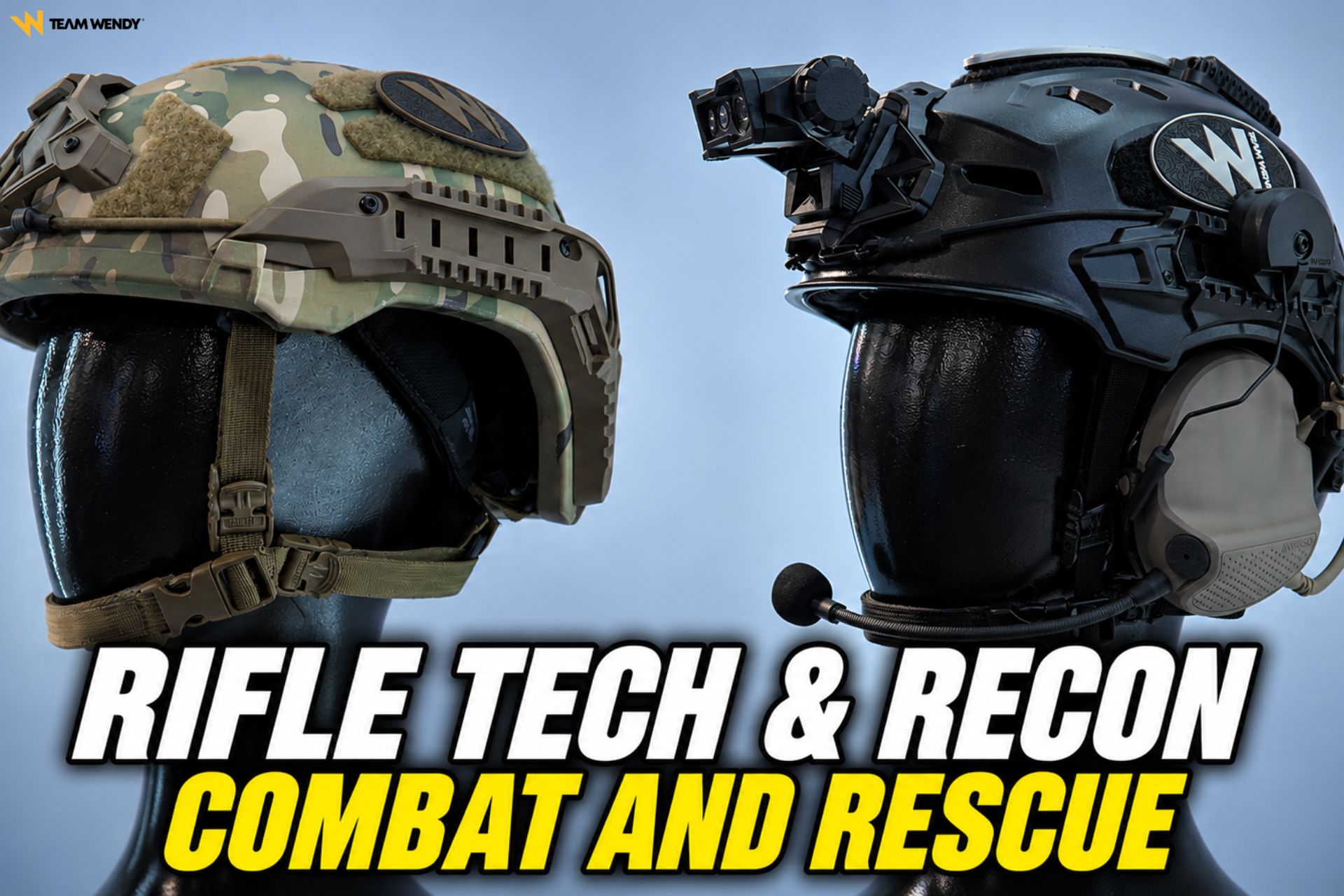 Team Wendy unveiled the RIFLETECH ballistic helmet and RECON Tactical helmet at Eurosatory 2026, focusing on protection and comfort. (Picture source: Army Recognition)