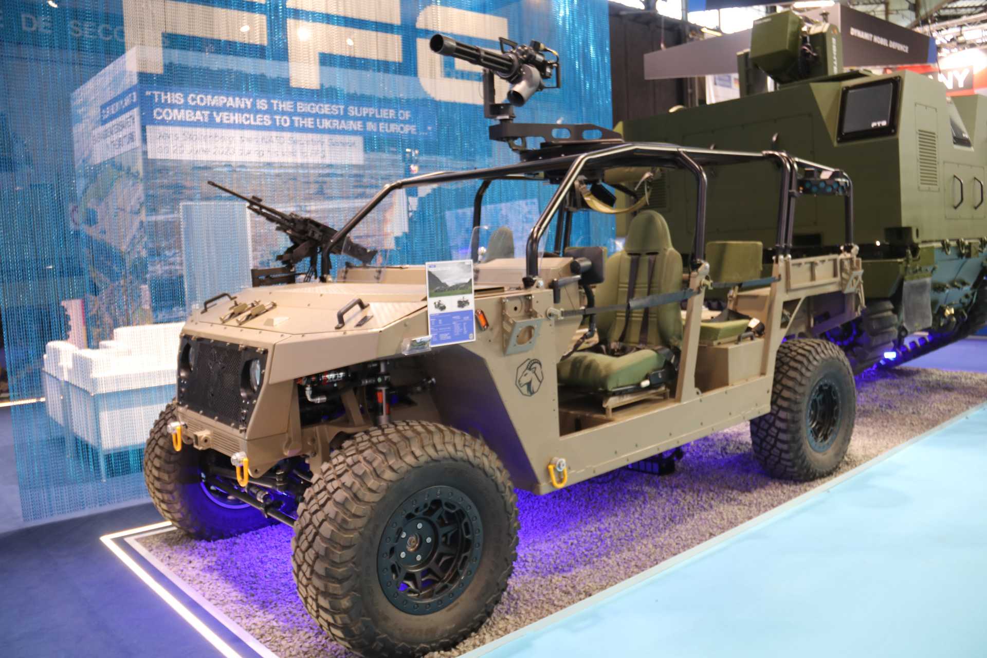 Germany's FFG unveiled the new TAHR light airborne combat vehicle at Eurosatory 2026, showcasing a highly mobile 4x4 tactical vehicle designed for airborne, special operations, and rapid reaction forces, with transportability by C-130, A400M, and CH-53 aircraft and helicopters. (Picture source: Army Recognition Group)
