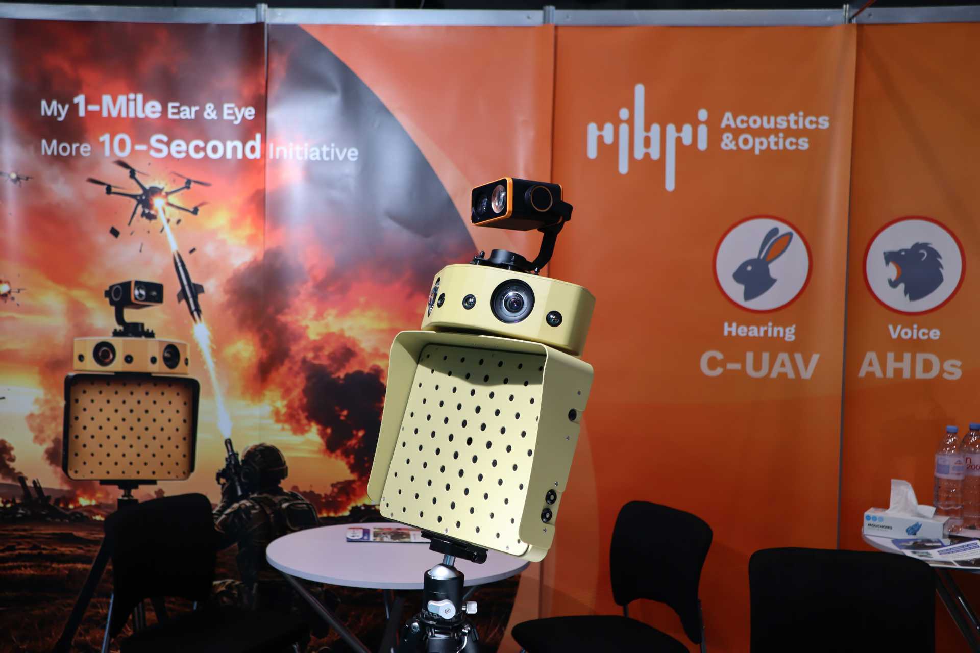 The Heimdall is a lightweight, portable device from Ribri Acoustics & Optics that protects soldiers by using specialized microphones and cameras to quietly listen for and spot incoming drones well before they can be seen. (Picture source: Army Recognition)