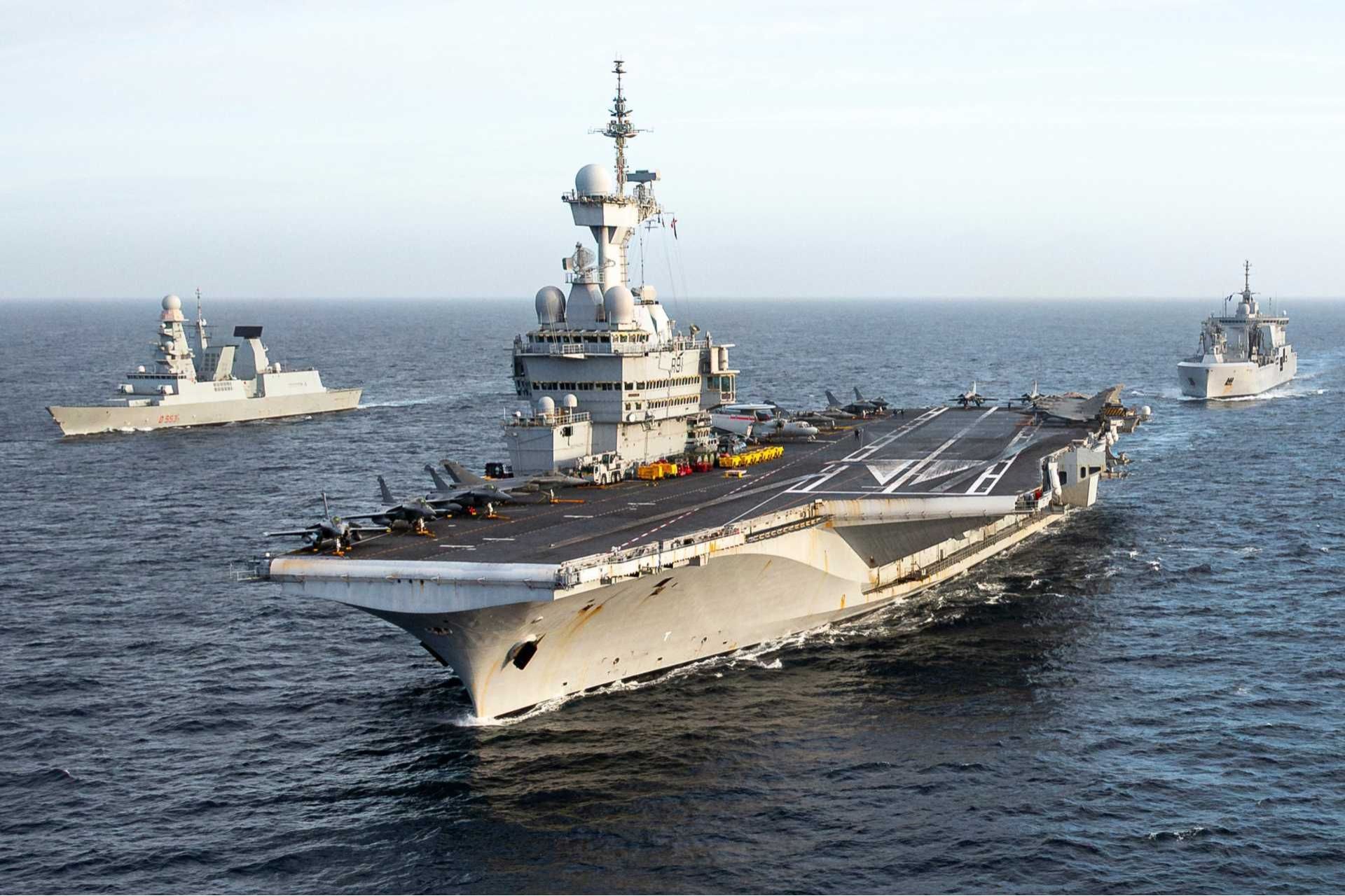 France Sends Carrier Charles de Gaulle and a Dozen Warships in Largest Naval Deployment to Middle East
