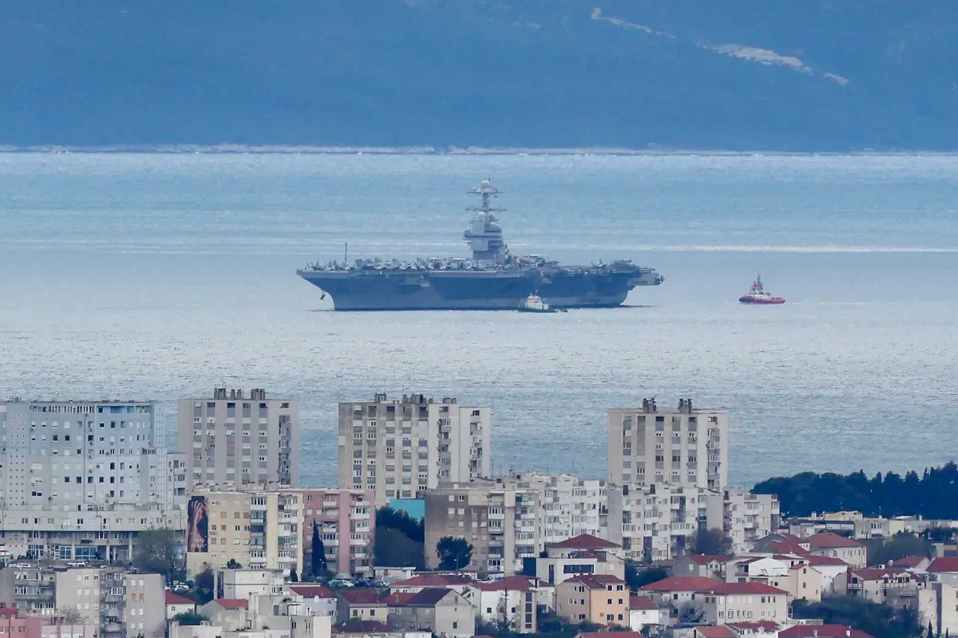USS Gerald R. Ford arrives in Croatia after fire leaves only one US aircraft carrier against Iran
