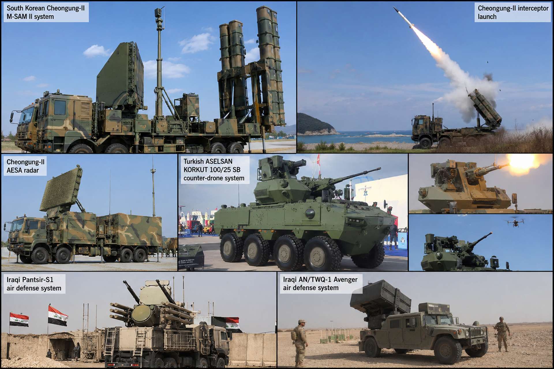 Iraq’s New Air Defense Strategy Combines Korean M-SAM II Missiles With Turkish Counter-Drone Systems