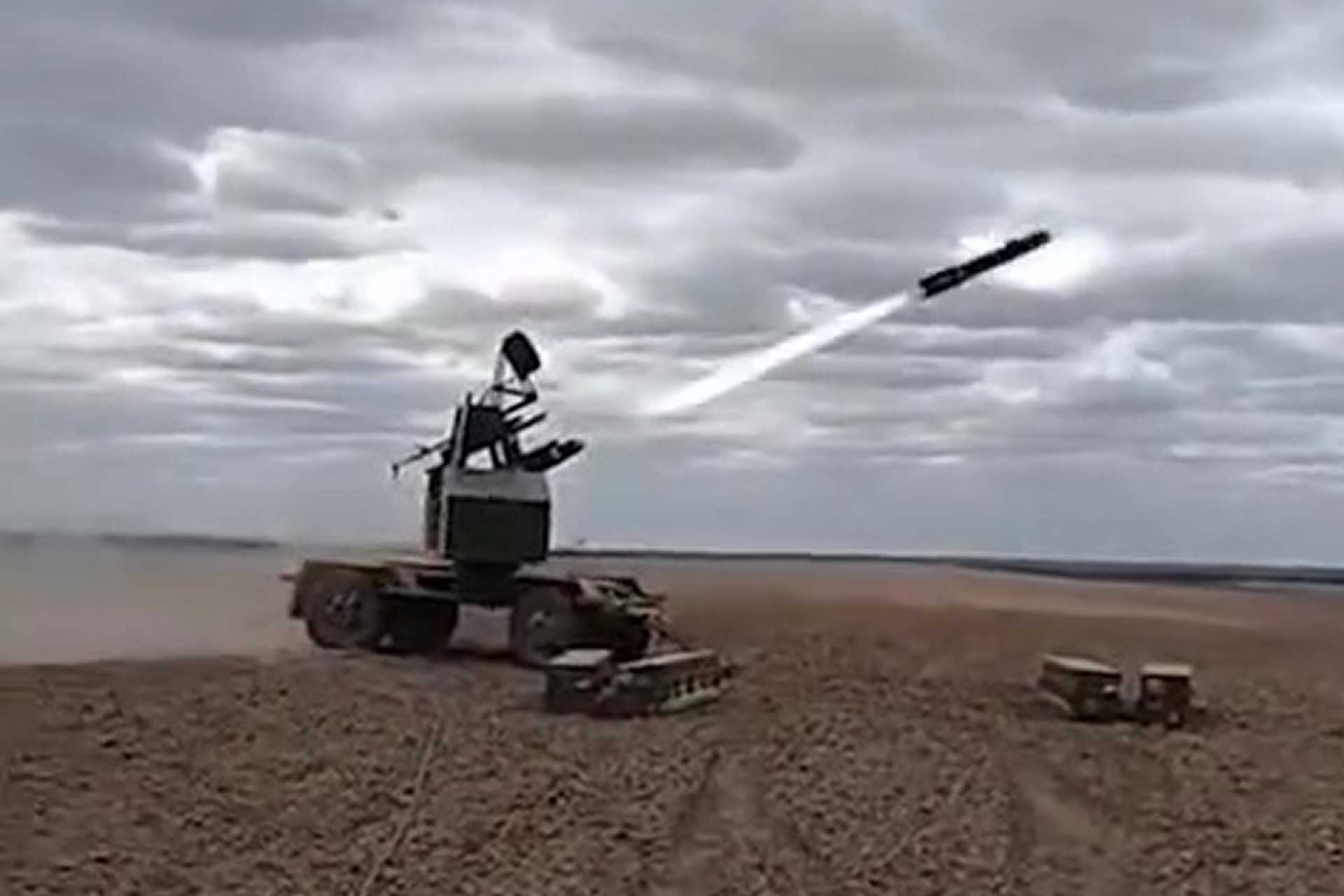 Ukraine unveils new Stash air defense system armed with Hellfire missiles during Russian drone at...