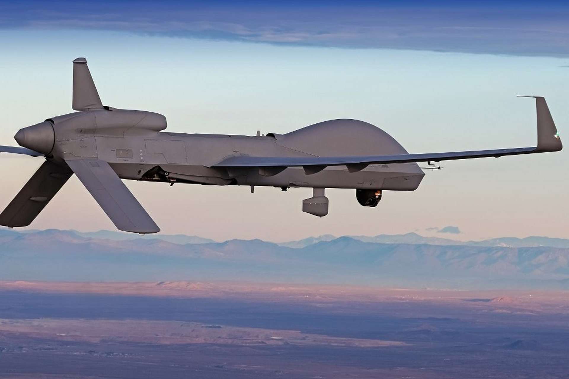 GA-ASI has completed flight testing of Sierra Nevada Corporation’s ESM system aboard the MQ-1C Gray Eagle ER, expanding the U.S. Army drone’s ability to detect hostile air defense activity from greater standoff distances (Picture Source: General Atomics)