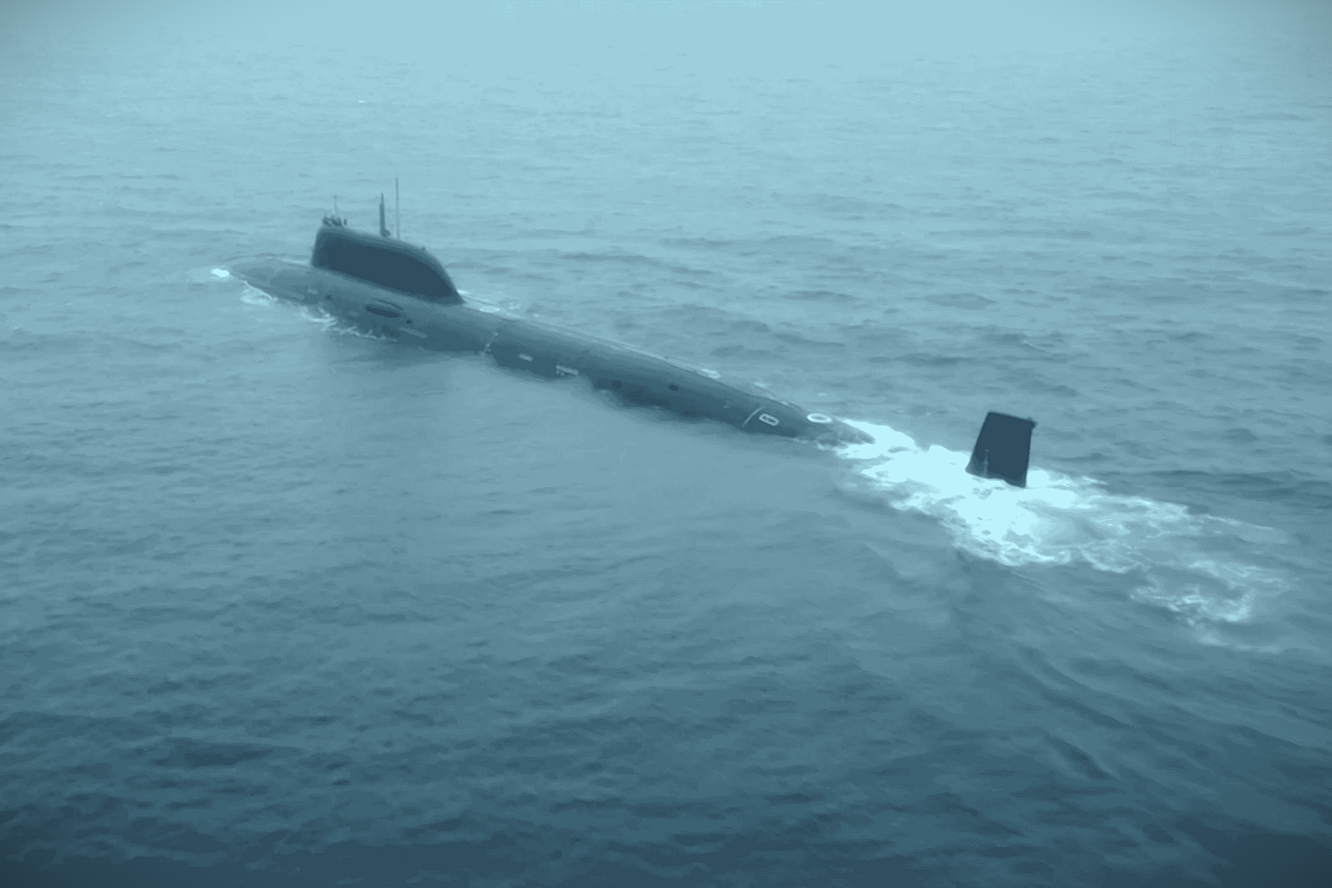 Russia’s Novosibirsk nuclear-powered submarine showcased its dual-strike capability by launching Oniks and Kalibr cruise missiles from beneath the Pacific against targets at sea and more than 1,200 kilometers inland (Picture Source: Russian MoD)