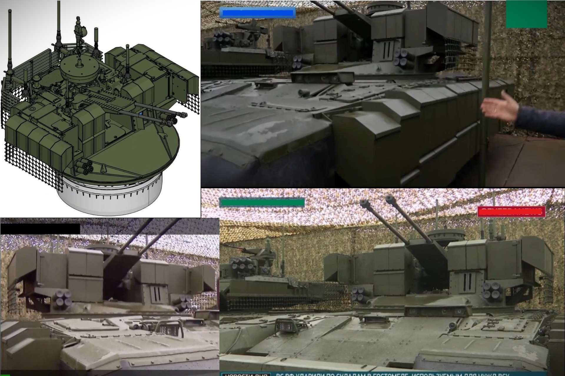 Russia publicly demonstrated T-72B3M-based uncrewed armored vehicles with tank and BMPT combat modules during the Center-2026 exercise, signaling the expansion of the Shturm concept into a modular robotic combat family (Picture Source: Russian State Media)