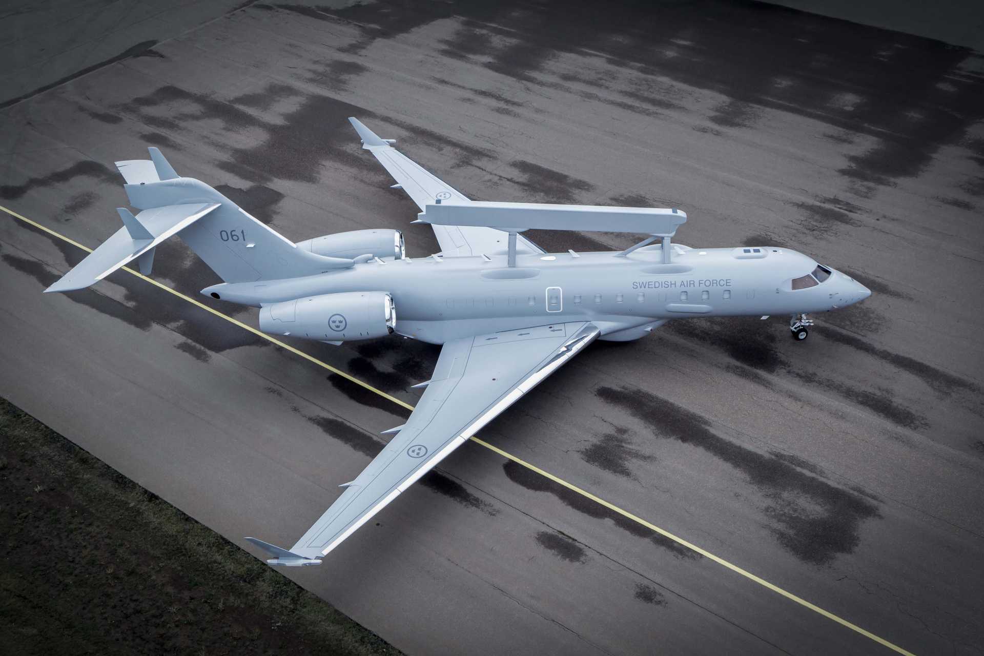 Sweden ordered two S 106 GlobalEye aircraft from Saab in June 2022, added a third in June 2024 after deciding to transfer its two ASC 890 surveillance aircraft to Ukraine, and accelerated GlobalEye deliveries in October 2024. (Picture source: Saab)