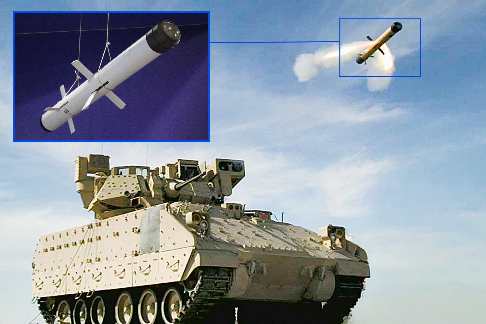 Leonardo DRS and Rafael USA are advancing a launcher upgrade that could enable U.S. Army Bradley fighting vehicles to fire SPIKE LR2 anti-tank missiles while retaining compatibility with existing TOW weapons (Picture Source: Leonardo DRS / Army Recognition Group)