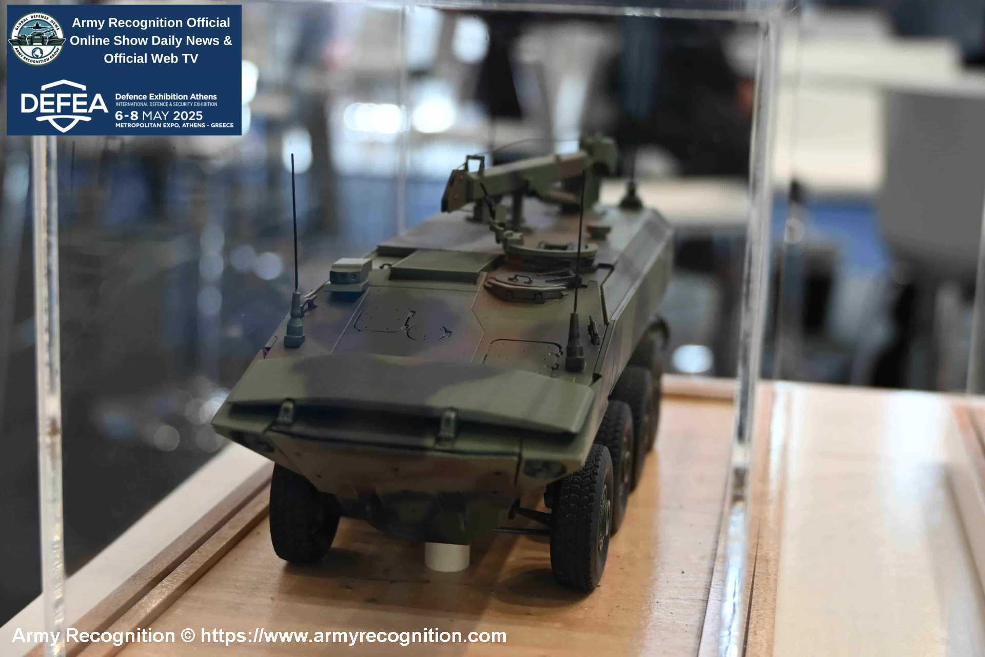 Scale model of the ACV-R recovery variant, developed to provide the U.S. Marine Corps with armored vehicle recovery and field maintenance support for the Amphibious Combat Vehicle family.