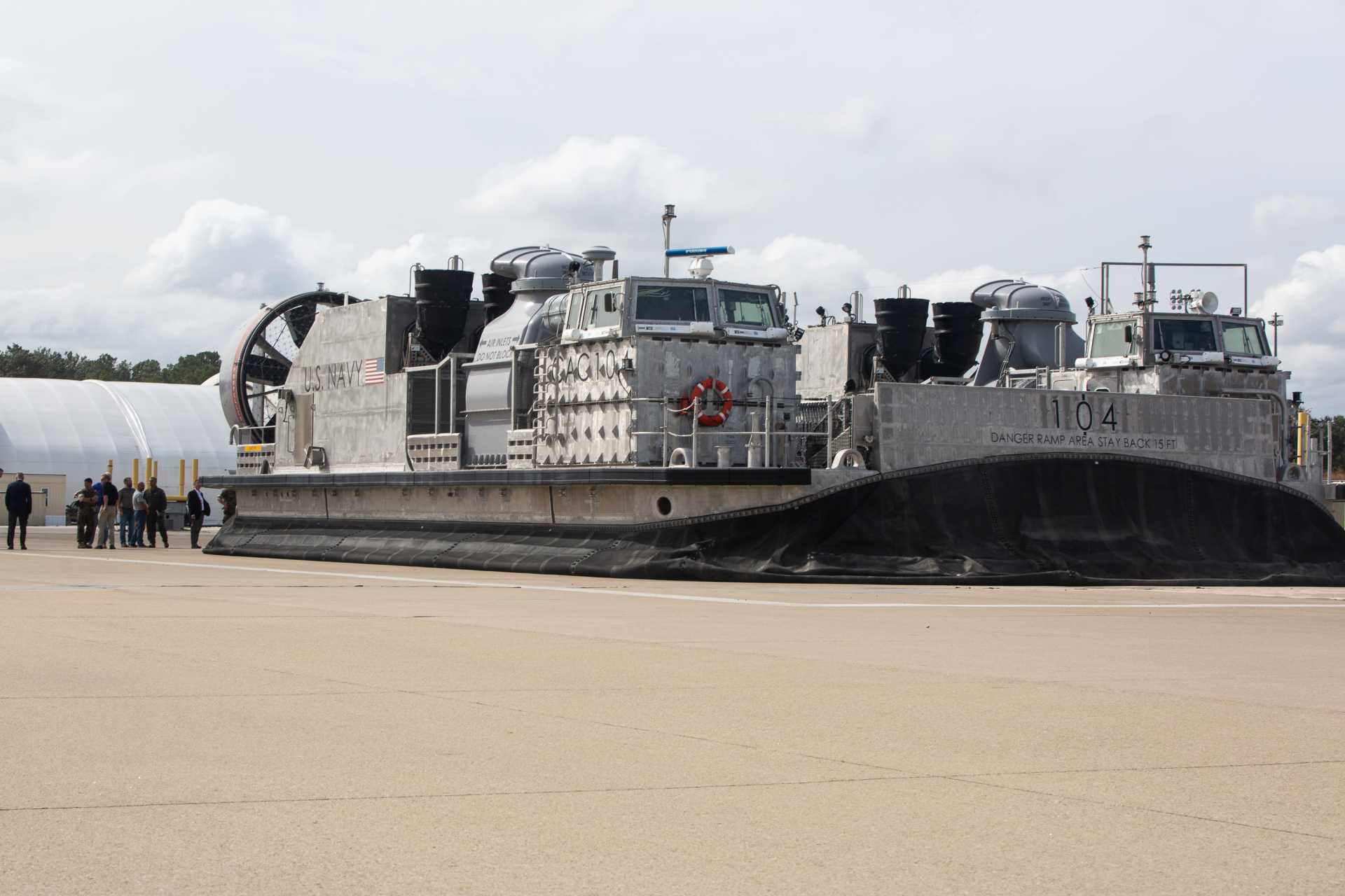 The LCAC 100-class Ship-to-Shore Connector is the U.S. Navy’s next-generation amphibious hovercraft, designed to carry U.S. Marine Corps personnel, vehicles and supplies from ships to shore with a 74-ton payload.