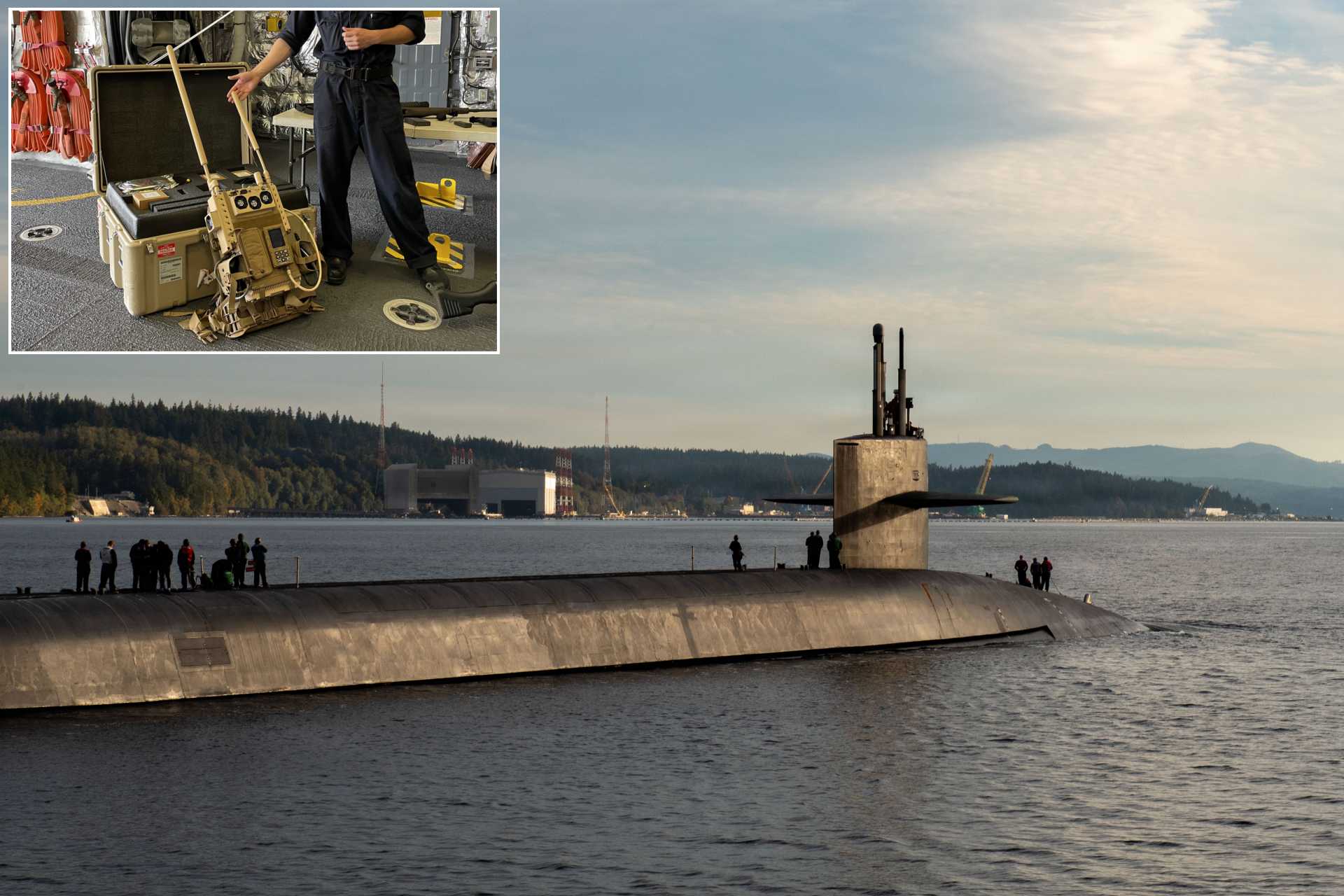 Northrop Grumman is upgrading its DRAKE counter-drone electronic warfare system, deployed aboard U.S. Navy Ohio-class nuclear-powered guided-missile submarines, including USS Ohio (SSGN 726), to improve the detection, tracking, and disruption of small unmanned aerial threats during surface operations.