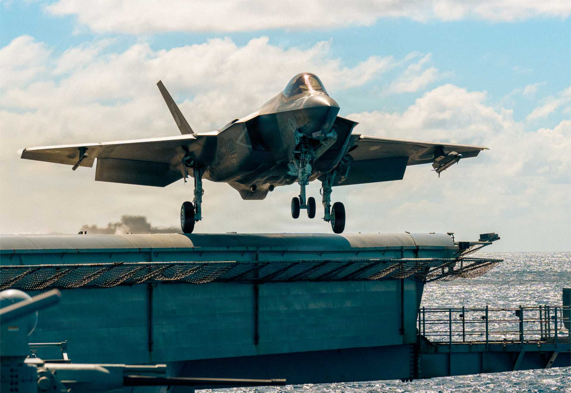 An F-35C Lightning II fighter jet launches from USS Theodore Roosevelt (CVN 71) on October 4, 2026, as the Carrier Strike Group 9 flagship conducts routine operations in the U.S. 3rd Fleet area of operations in the Indo-Pacific.
