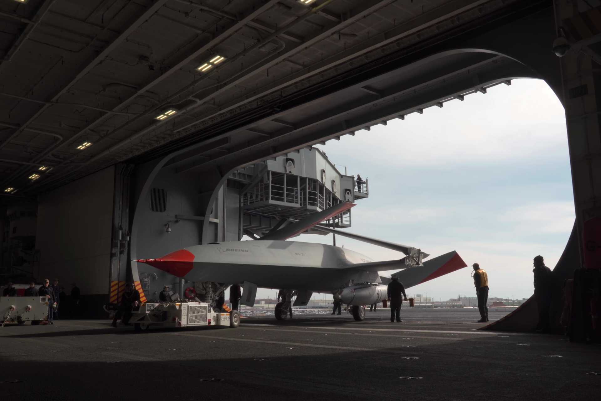 The MQ-25A Stingray aims to extend the combat range and endurance of U.S. Navy carrier-based fighters by providing aerial refueling farther from aircraft carriers, freeing F/A-18E/F Super Hornets from tanker duties for combat missions. (Picture source: Boeing)