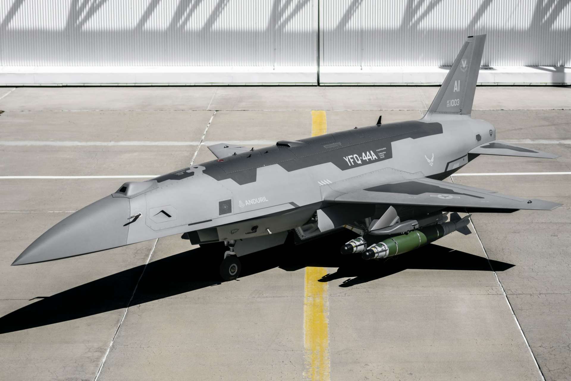 Anduril’s FQ-44 Fury is evolving beyond its air-dominance role, with new configurations showing guided bombs, cruise missiles and rockets that could transform the autonomous aircraft into a versatile precision-strike asset (Picture Source: Anduril Industries)