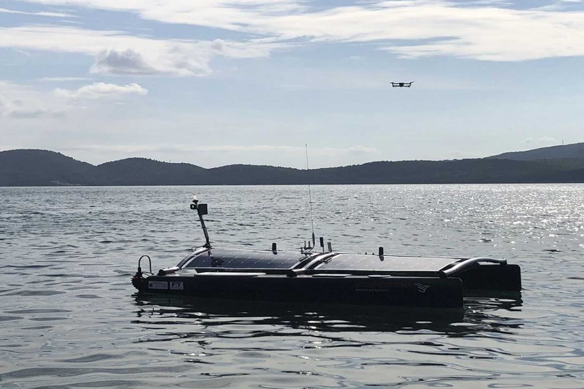 The ARGO is a 3-meter Greek unmanned surface vessel designed for mine countermeasures that combines autonomous seabed search and mine detection with the deployment of up to eight expendable UUVs for mine neutralization. (Picture source: UCANDRONE)