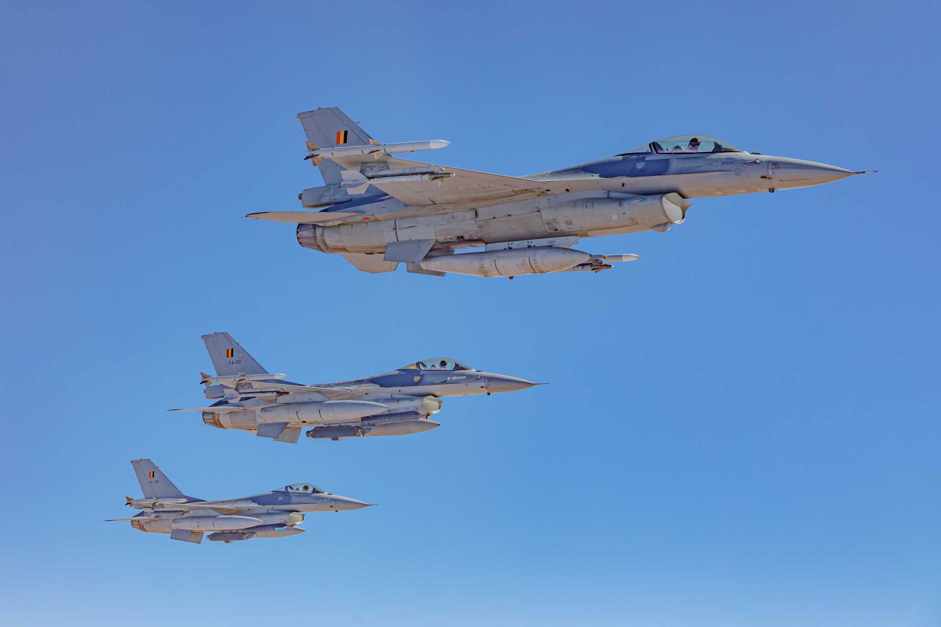 Belgium will accelerate the transfer of its first three operational F-16s to Ukraine by the end of 2026 to strengthen Kyiv’s capacity to intercept intensifying Russian drone and missile attacks while also supplying urgently needed F-16 ammunition. (Picture source: Belgian Air Force)