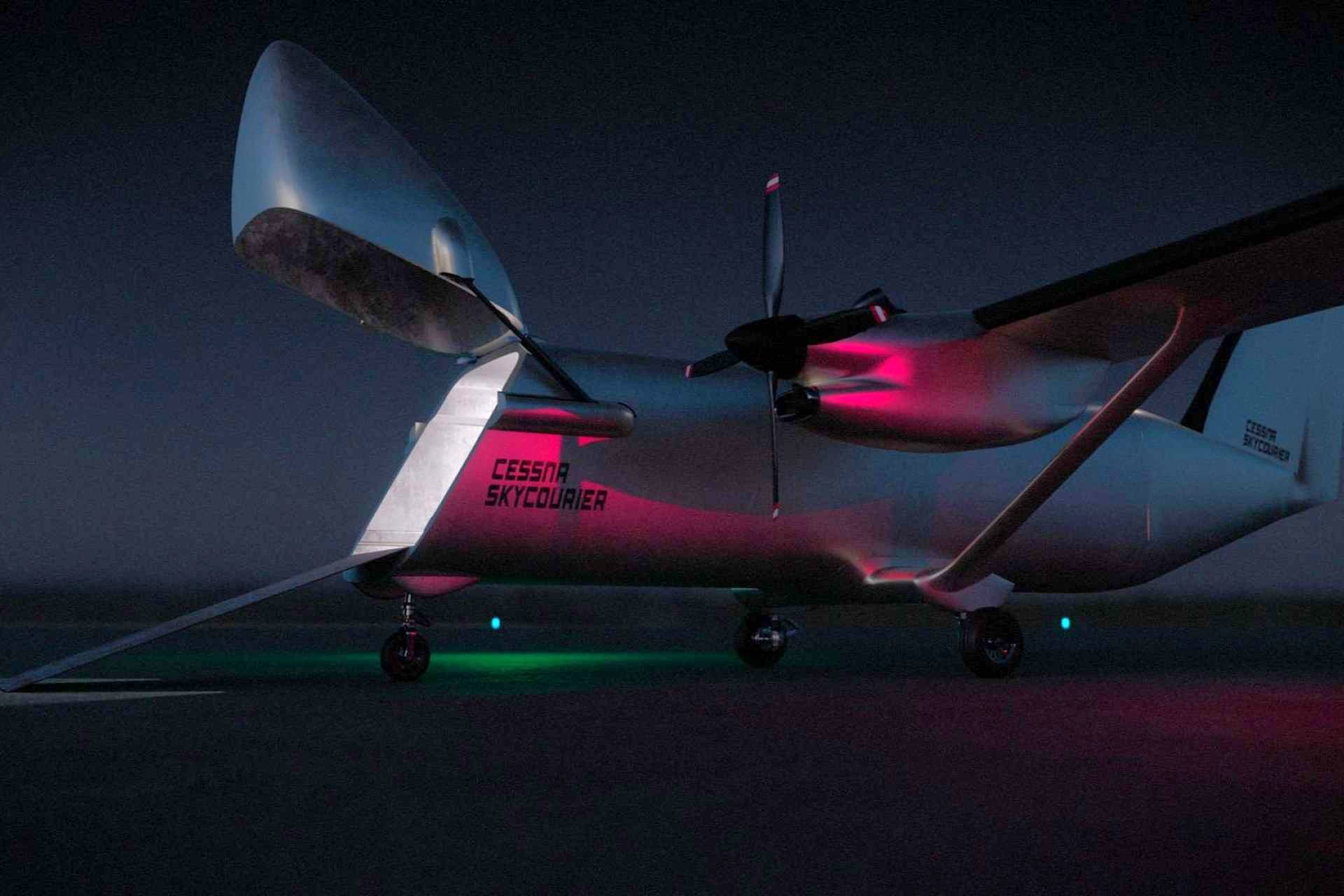 Textron Aviation and Merlin unveiled the Cessna SkyCourier UX, an autonomous cargo aircraft concept designed to move critical military supplies across contested and dispersed operating environments (Picture Source: Textron Aviation)