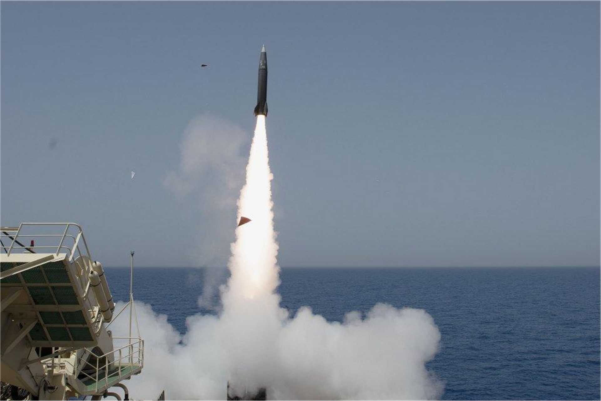 A LORA ballistic missile is launched from a ship during an Israel Aerospace Industries maritime firing trial. Germany tested the Israeli-developed LORA from a German Navy frigate in the North Atlantic on September 1, 2026.