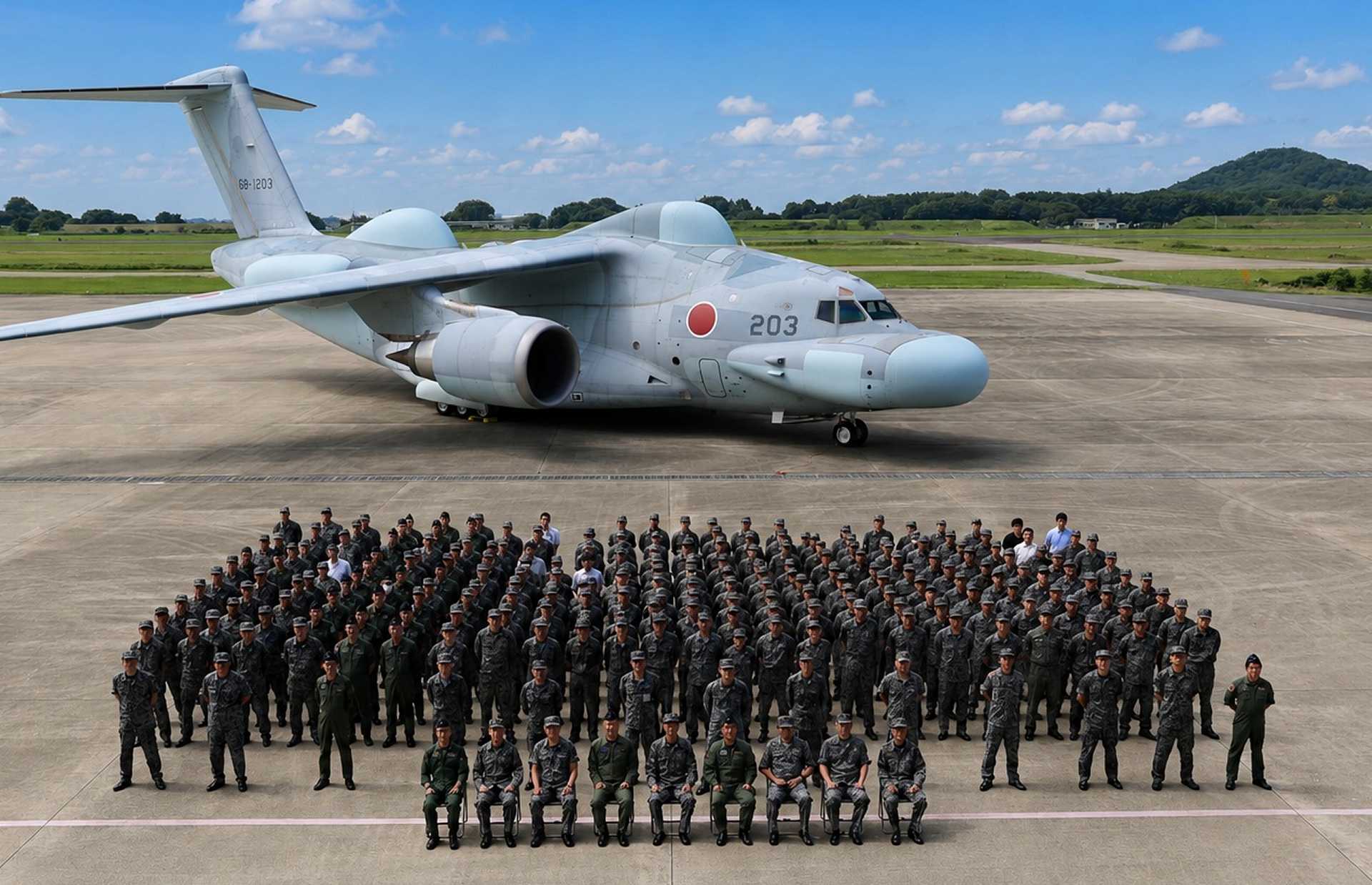 Japan Air Self-Defense Force’s first stand-off electronic warfare aircraft, assigned to the Air Development and Test Wing in June 2026, is designed to support air operations through electromagnetic jamming. (Picture source: JASDF)