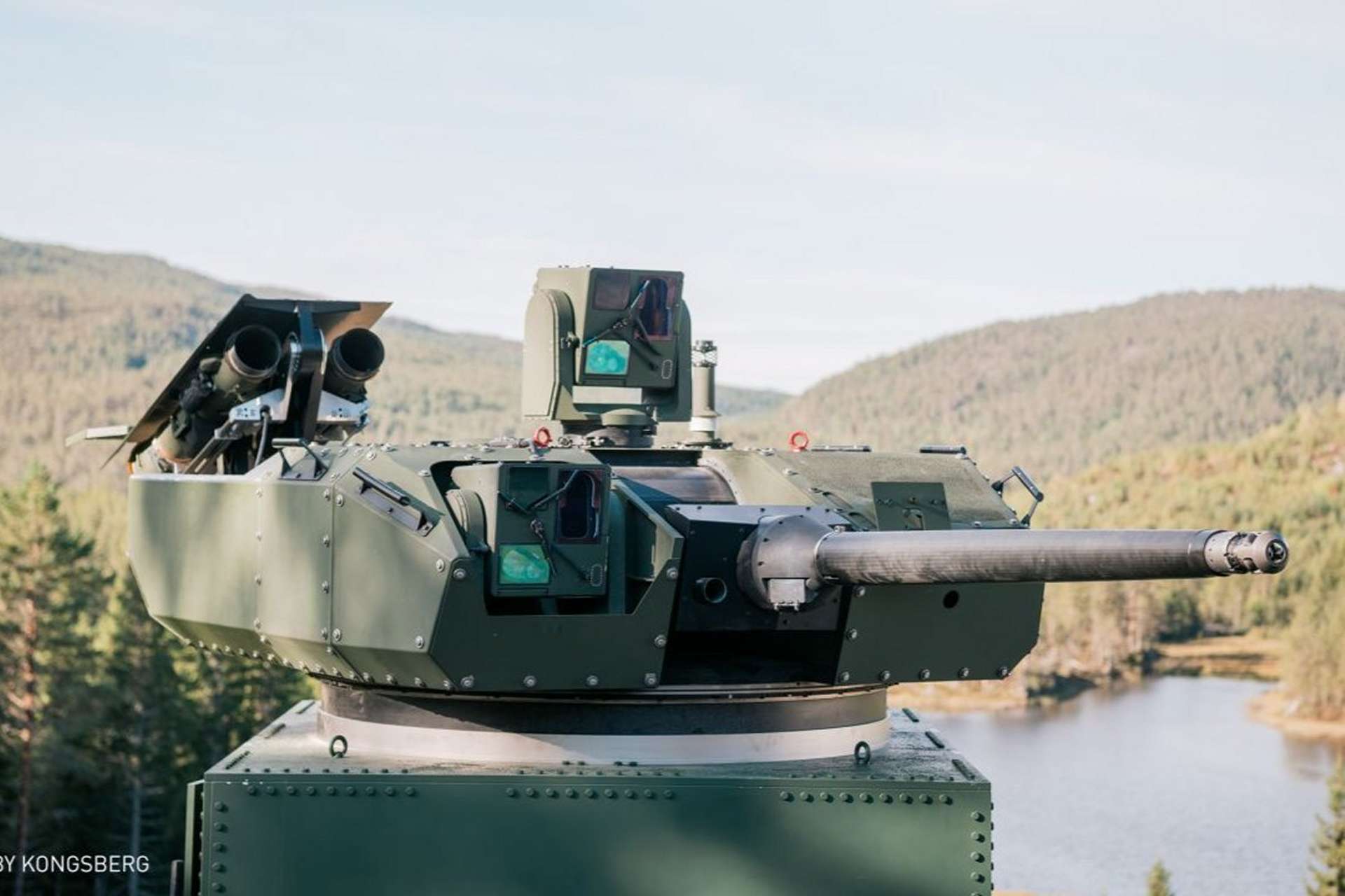 The Javelin Joint Venture has demonstrated a prototype dual Javelin launcher on KONGSBERG’s Medium-Caliber Turret in Norway, advancing the system toward qualification and future live-fire testing (Picture Source: Kongsberg)