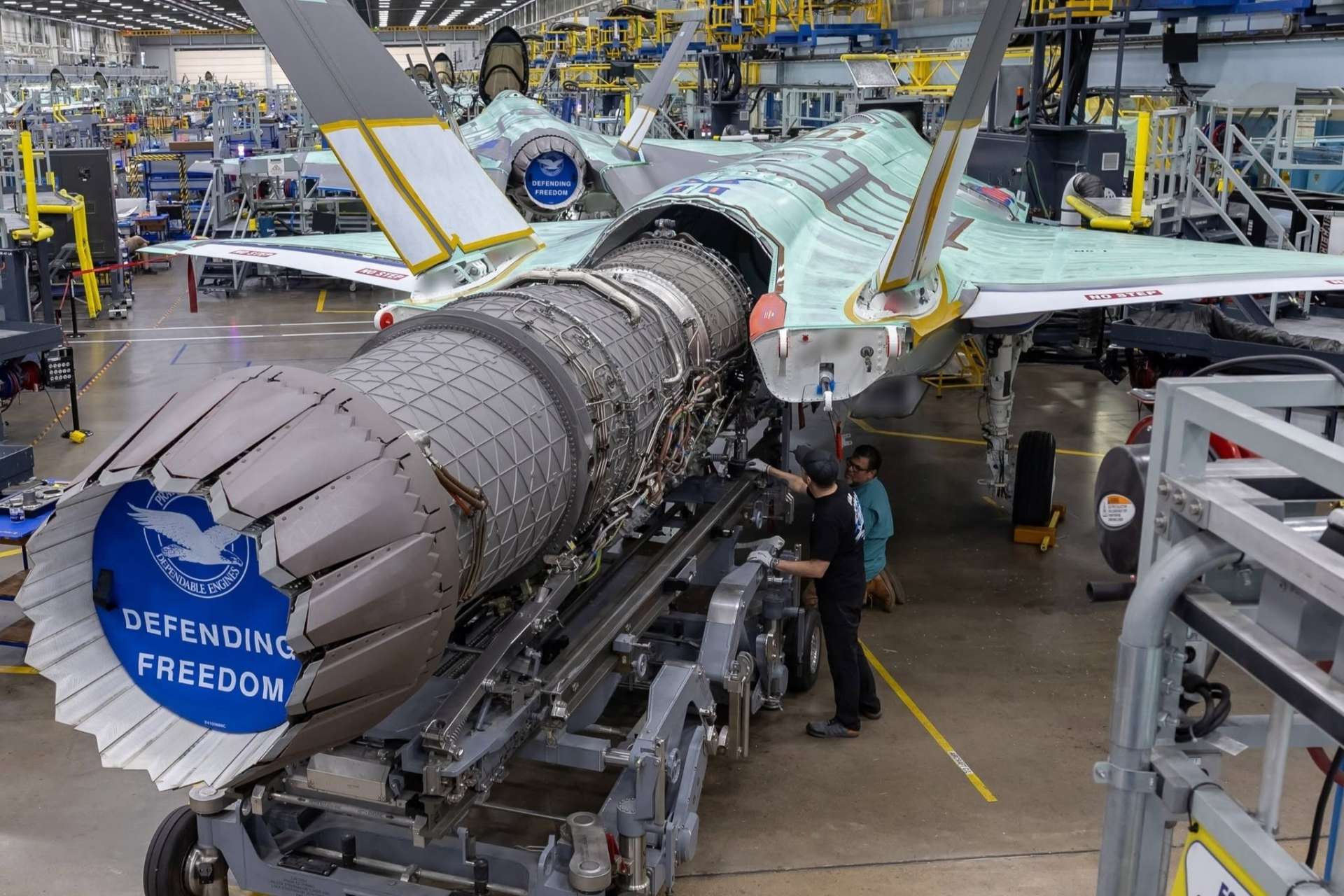 Patria has completed Finland’s first locally assembled F135 engine at its Linnavuori facility, strengthening domestic F-35A sustainment capacity and expanding NATO’s fifth-generation propulsion support network across Northern Europe (Picture Source: Lockheed Martin)