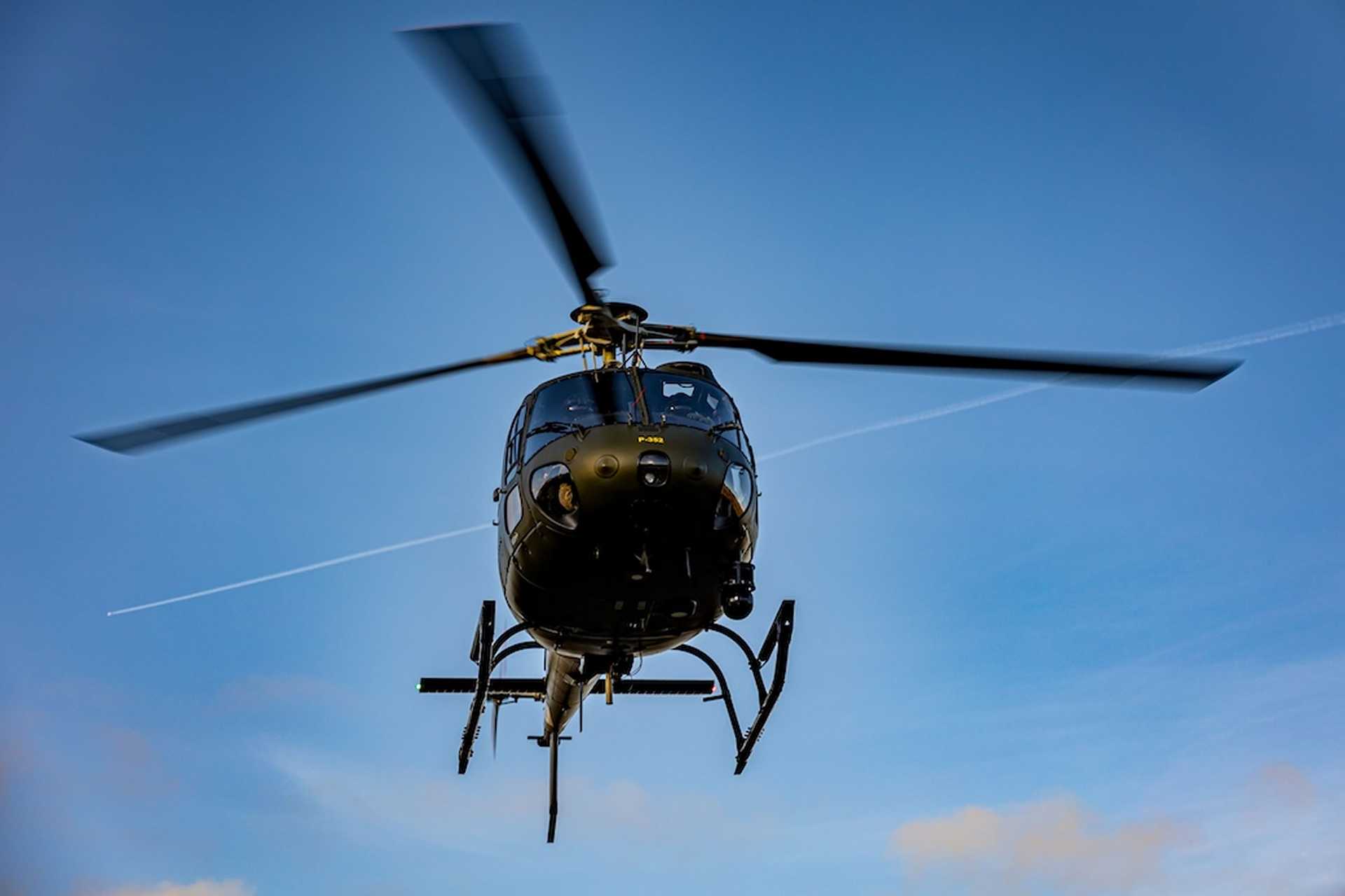 On September 14, 2026, a Russian frigate fired two pyrotechnic flares toward a Danish AS550 Fennec conducting photographic identification in international waters south of Gedser, prompting the helicopter to break away without injuries or damage. (Picture source: Danish MoD)