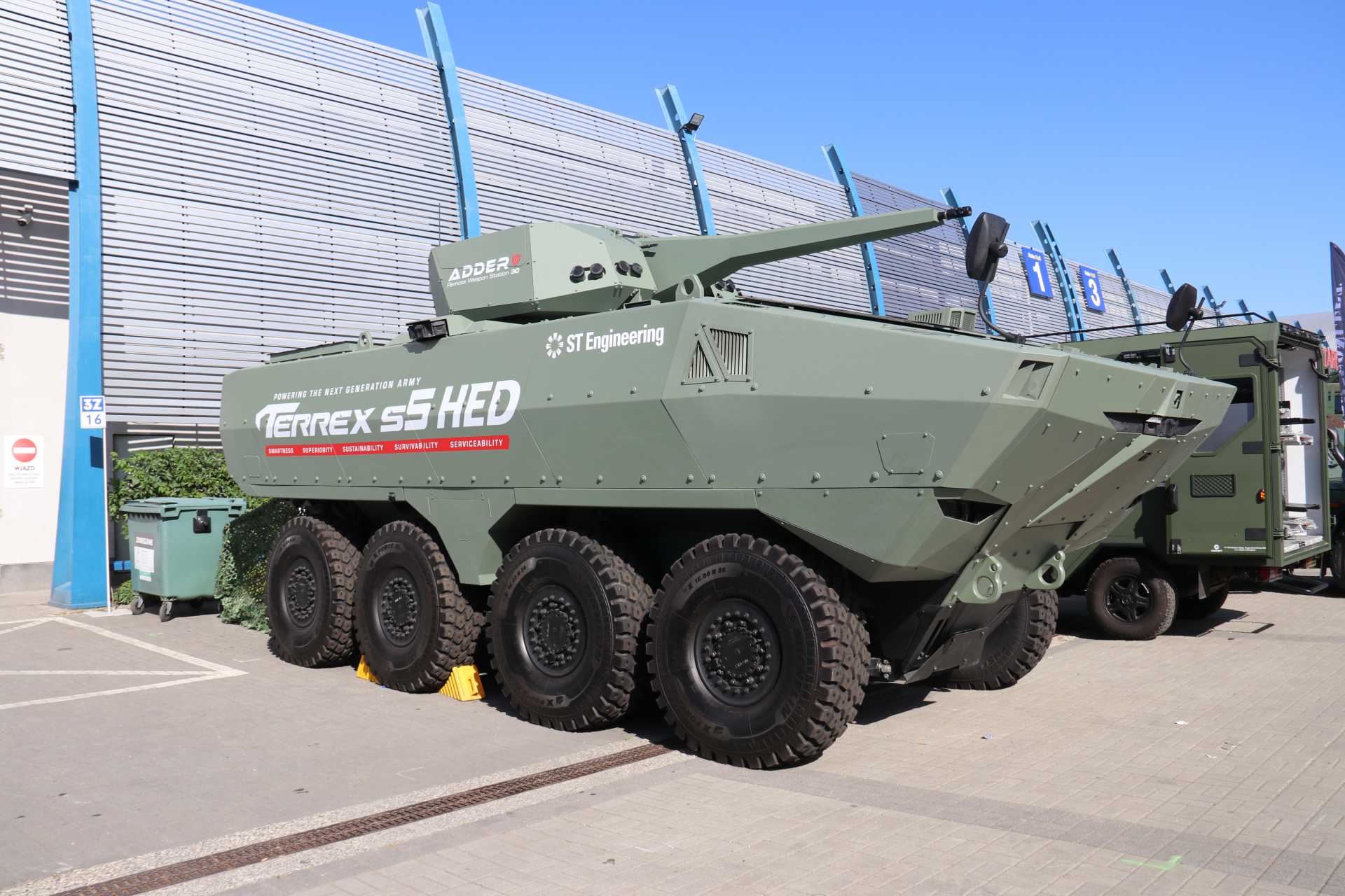 ST Engineering unveils the Terrex s5 HED infantry fighting vehicle in Europe for the first time at MSPO 2026 in Kielce, Poland. The vehicle combines a hybrid-electric drive with a digital architecture designed to support silent watch, increased onboard power and the integration of future battlefield systems.