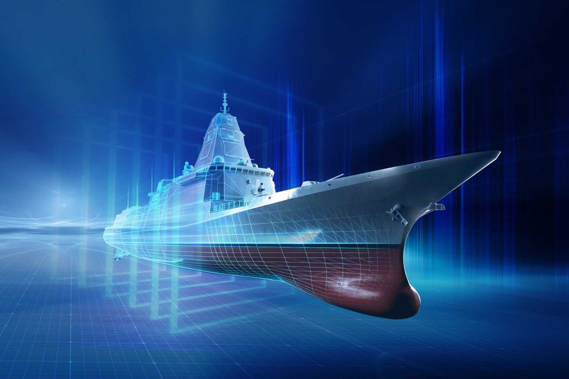 The KDDX is a future class of six South Korean guided-missile destroyers combining a Korean combat system and sonar with 48 KVLS-I and KVLS-II cells and a full electric propulsion system combining two LM2500+G4 gas turbines with permanent-magnet motors. (Picture source: Hanwha Ocean)