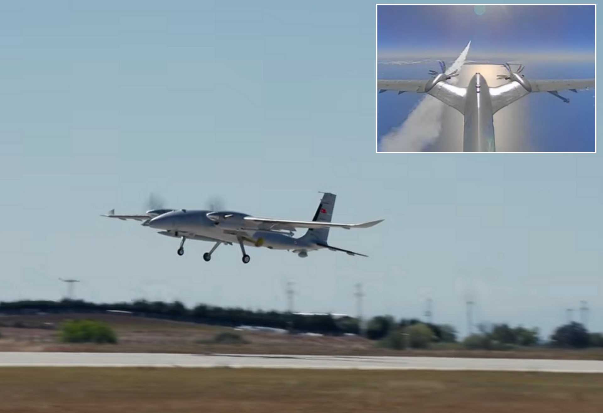 Bayraktar AKINCI fires Roketsan’s UAV-300 supersonic ballistic missile during a September 11, 2026 test over the Black Sea, striking a maritime target at a distance of more than 250 km.