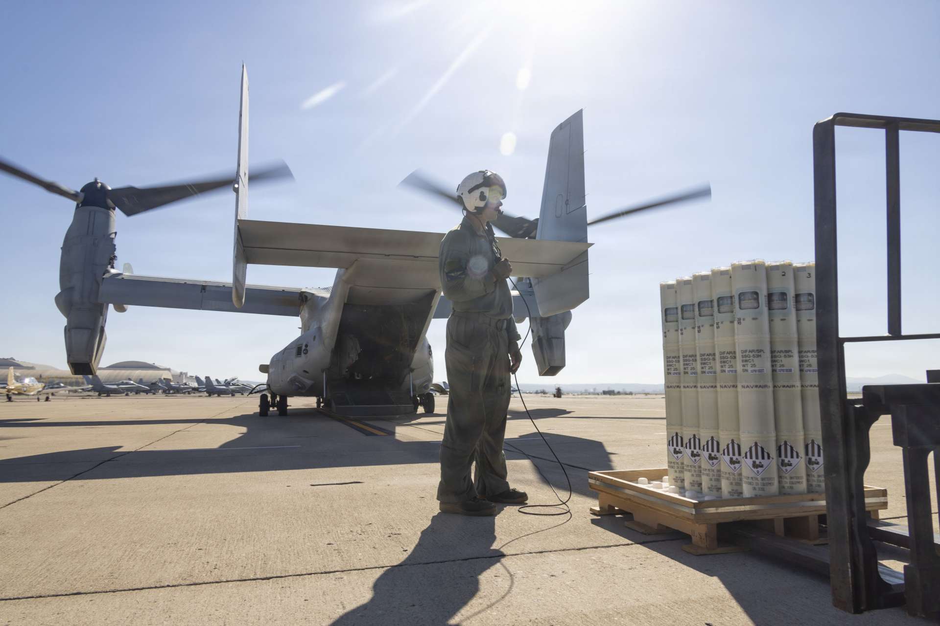 The U.S. Navy and Marine Corps successfully tested manual sonobuoy deployment from an MV-22B Osprey, demonstrating a new option for supporting anti-submarine warfare and distributed maritime operations (Picture Source: U.S. Department of War)
